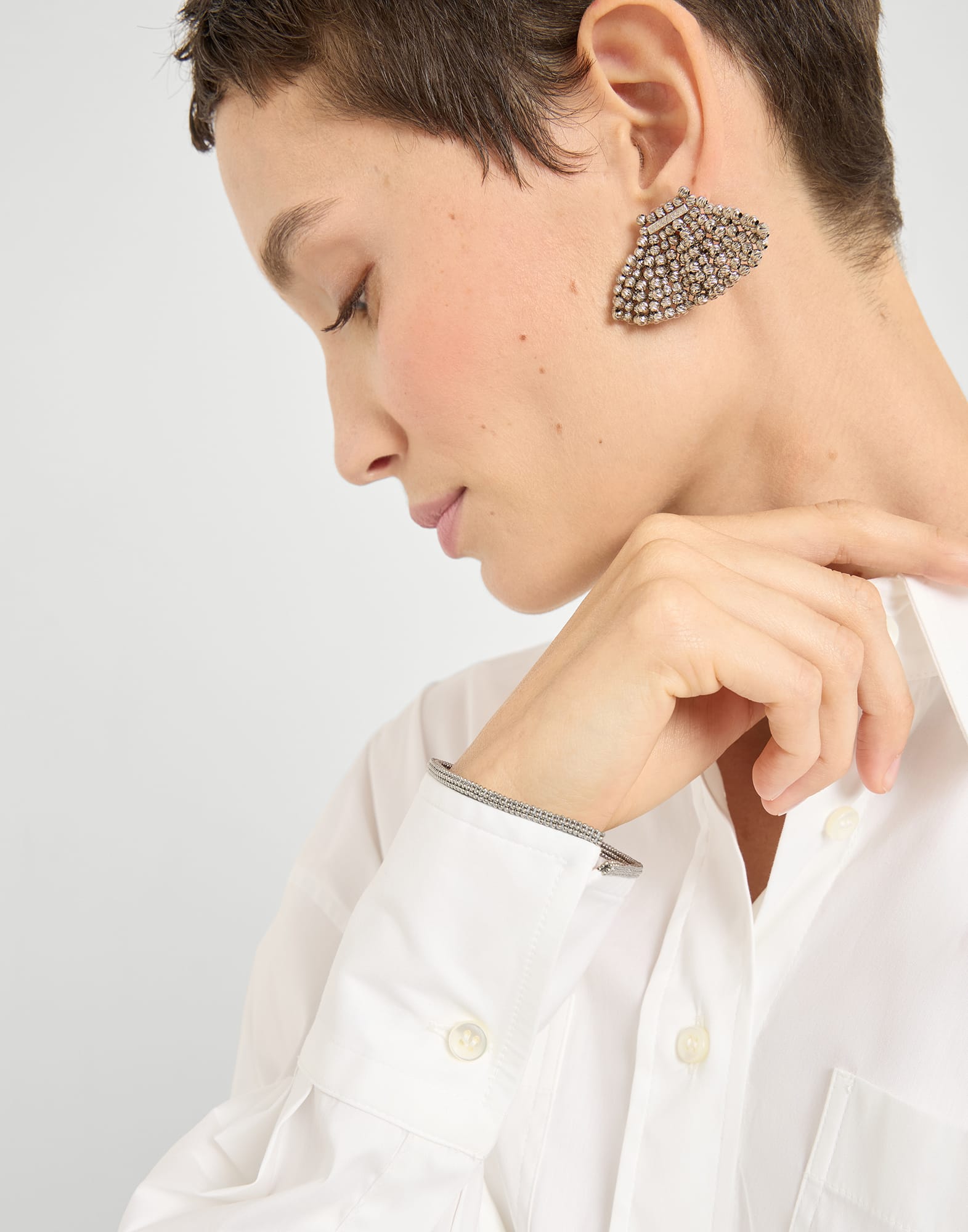 全棉衬衫 - 细节视角 - 正面观看 - 全屏观看