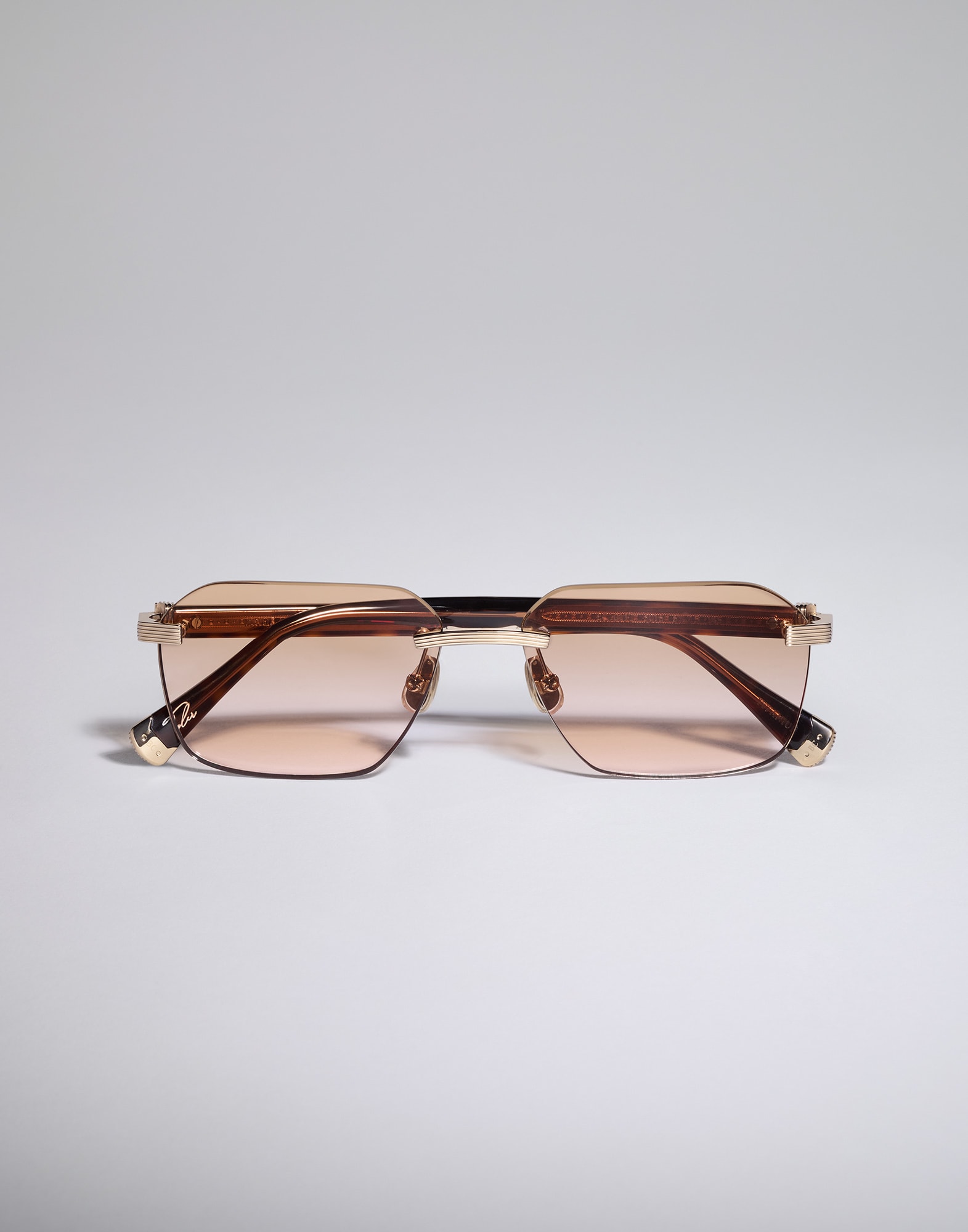 Tyler 18k gold-plated titanium frame Gold Eyewear - Brunello Cucinelli