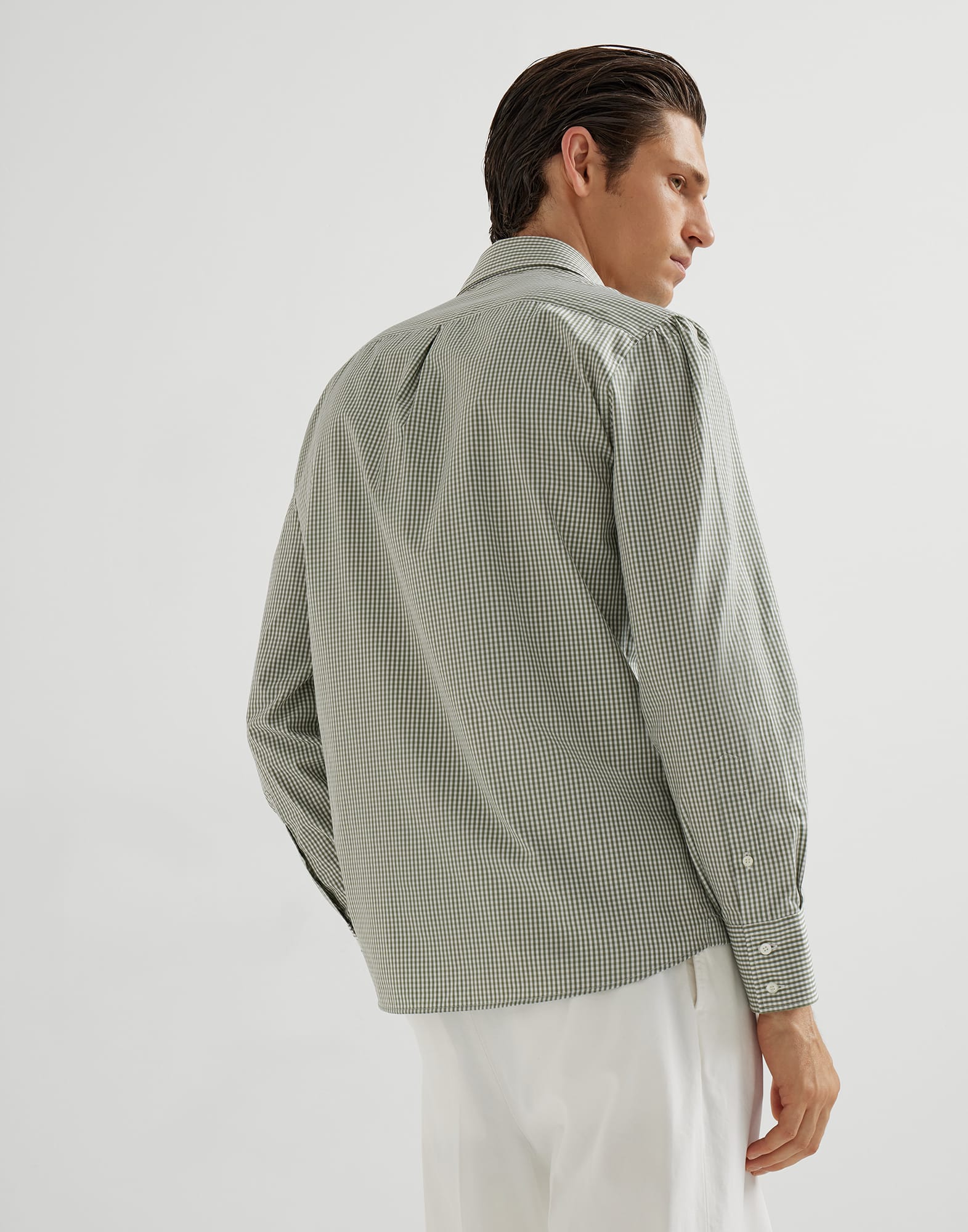 基本版型衬衫 - 背面视角 - 正面观看 - 全屏观看