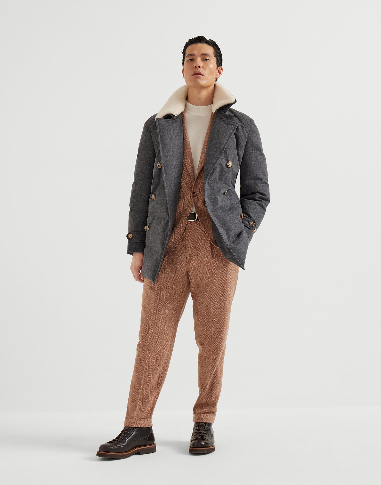 Entdecken Sie Look 252MOUTFIT9WINTER - Brunello Cucinelli