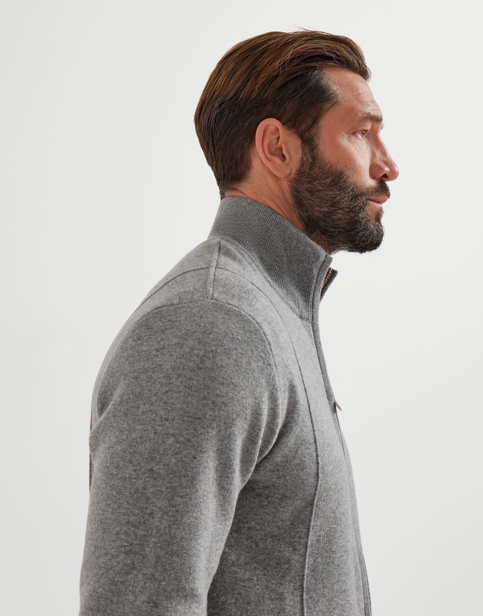 Zip-front Cardigan - Detail view - View Full Screen