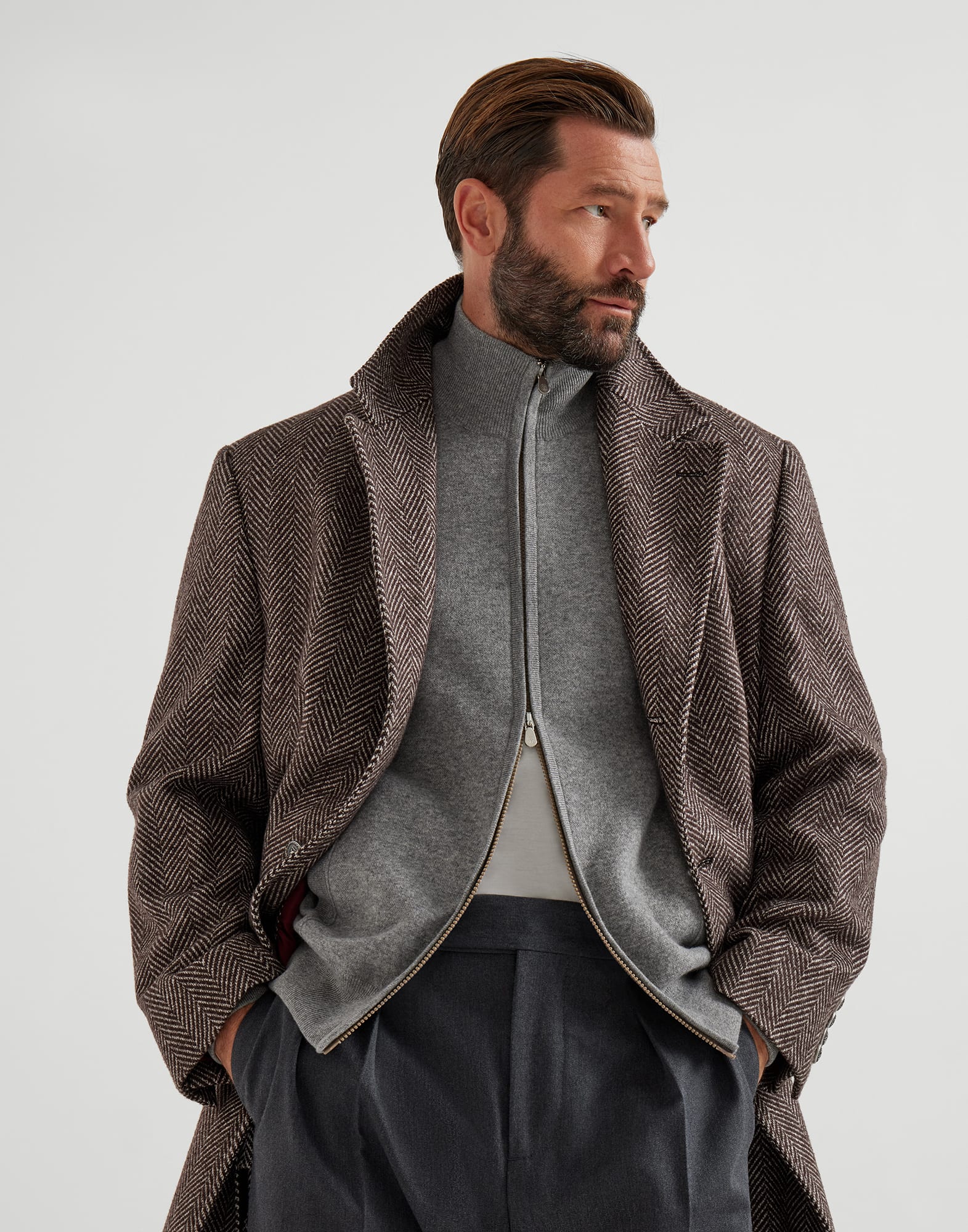 Zip-front Cardigan - Editorial view - View Full Screen