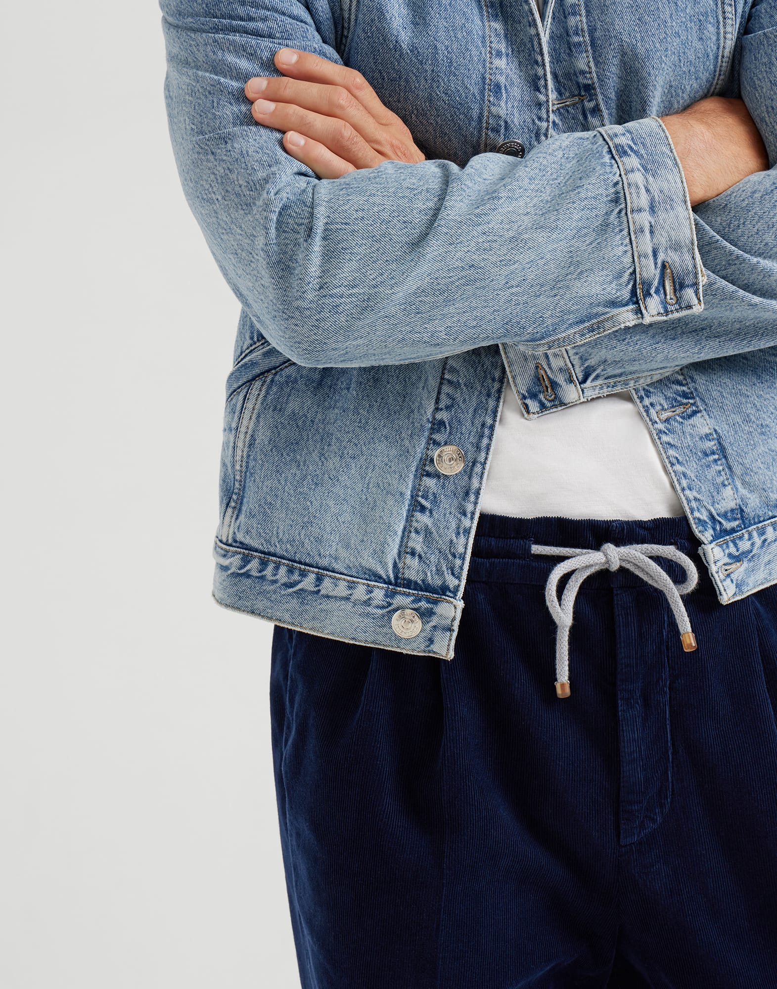 打褶裤 - 细节视角 - 正面观看 - 全屏观看