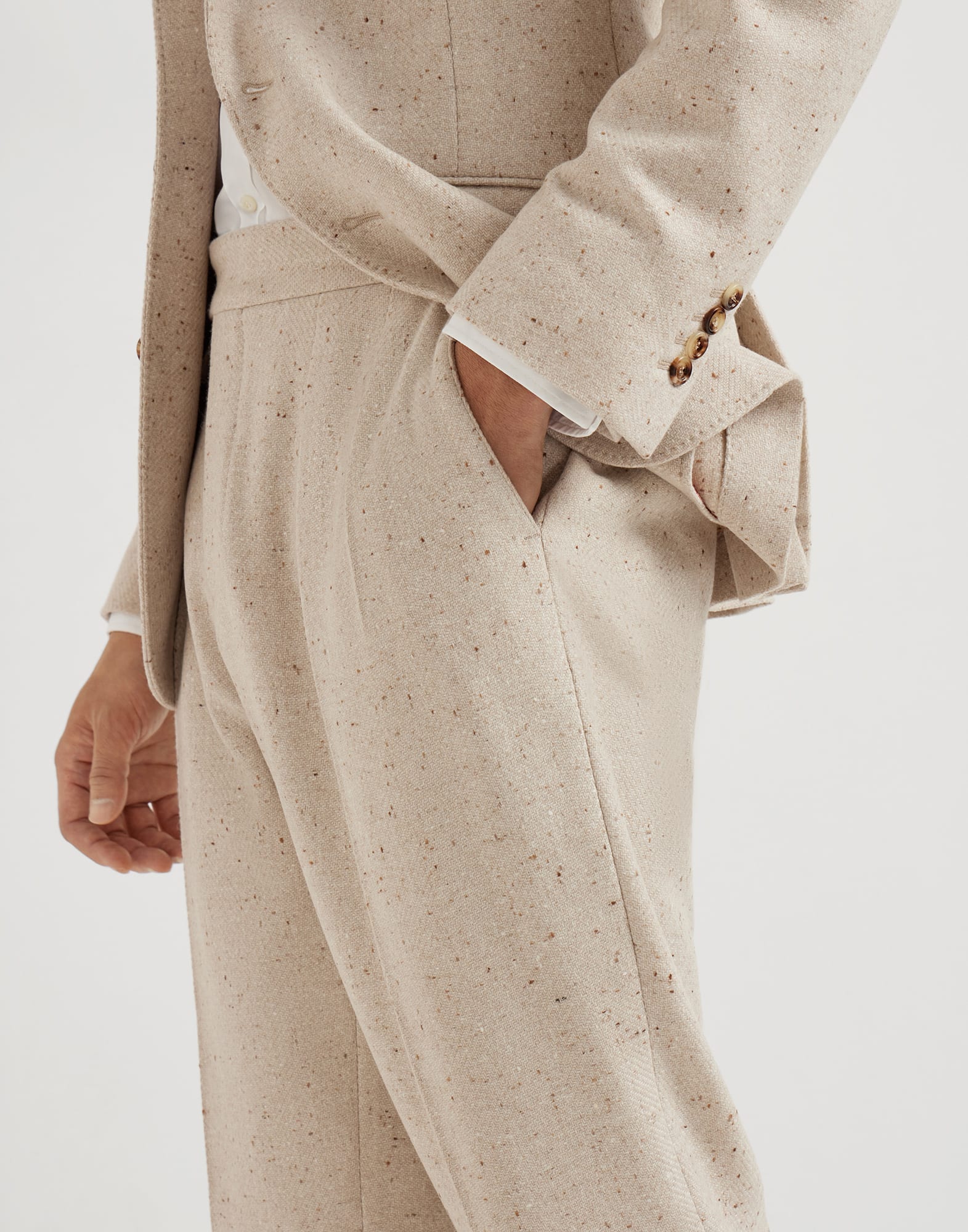 打褶裤 - 细节视角 - 正面观看 - 全屏观看