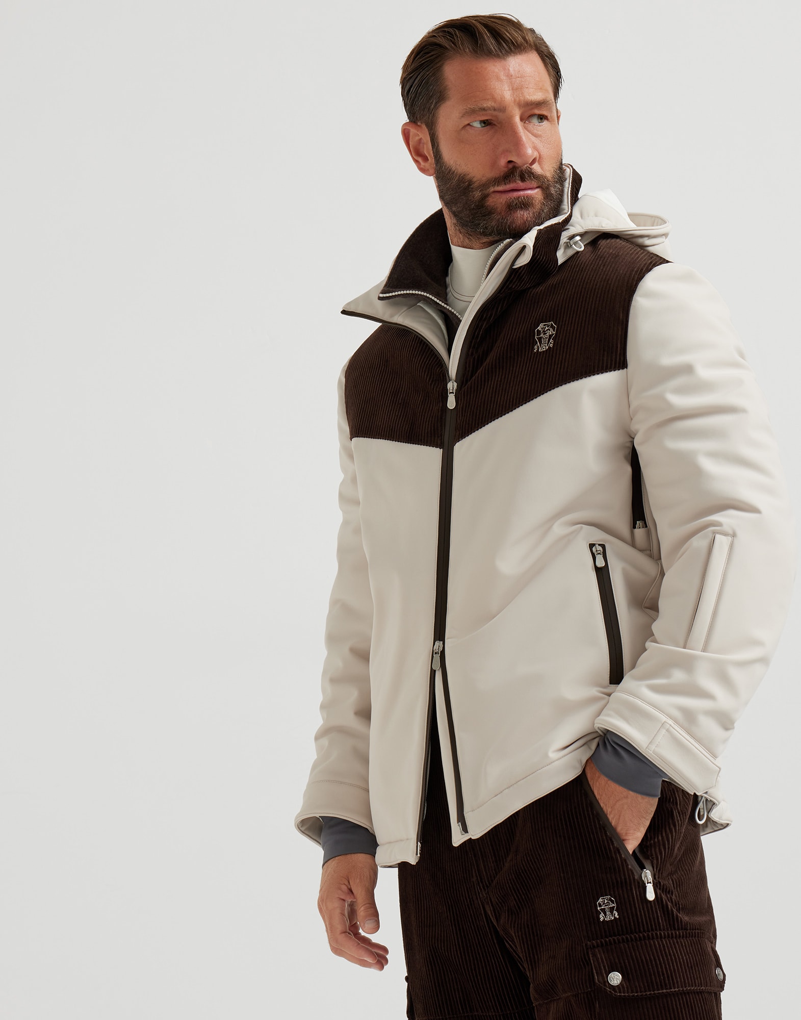 マウンテン アウターウェア ブラウン メンズ - Brunello Cucinelli