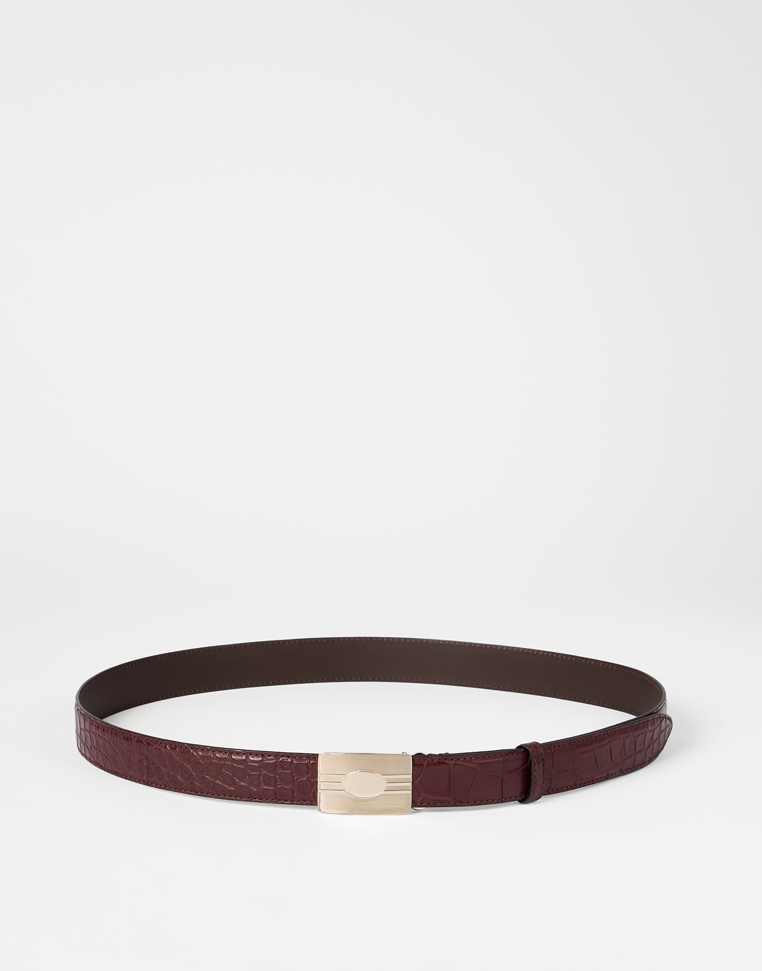 Alligator belt Amarone Wine Red Man - Brunello Cucinelli
