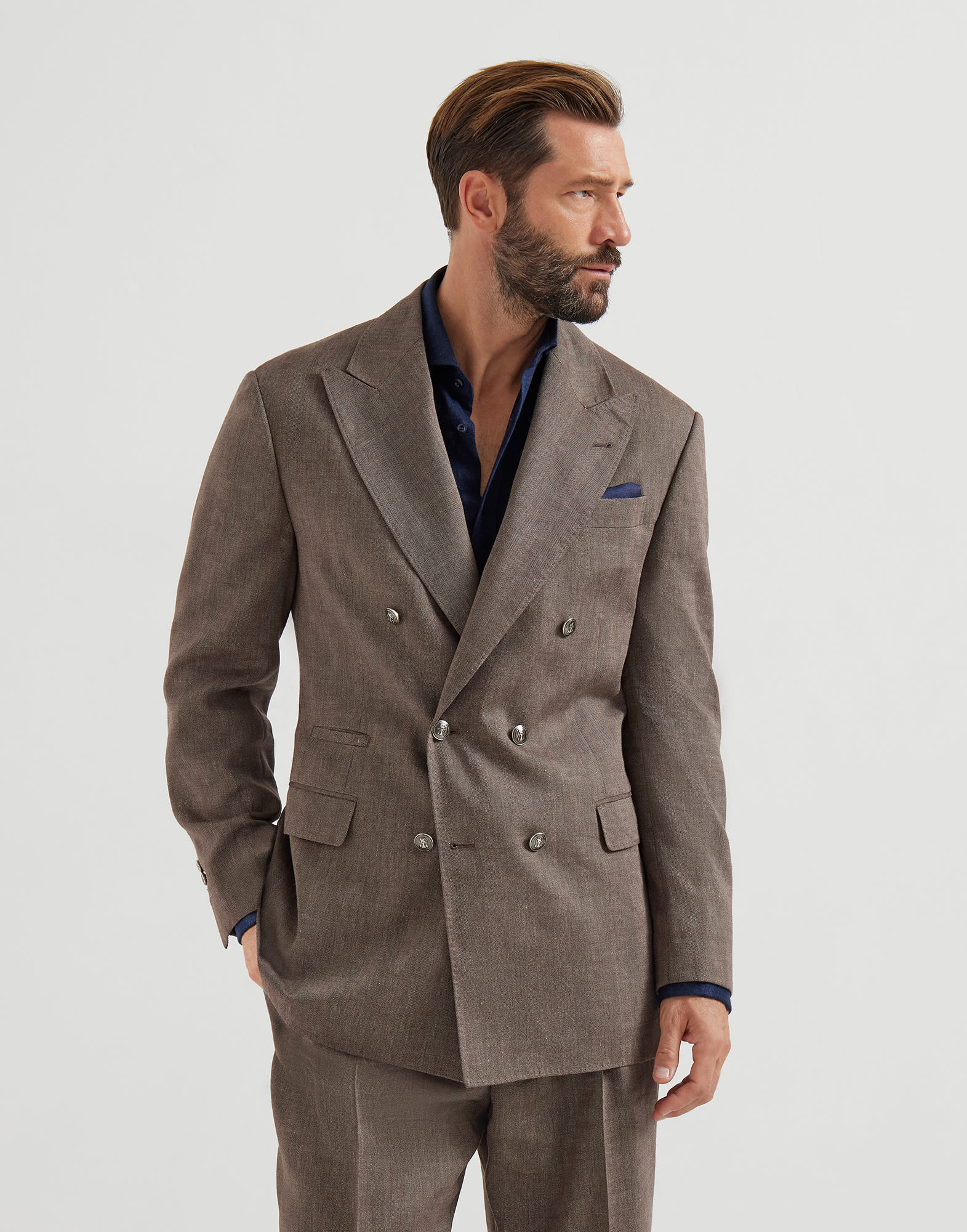 One-and-a-Half-Breasted Blazer - Front view - View Full Screen