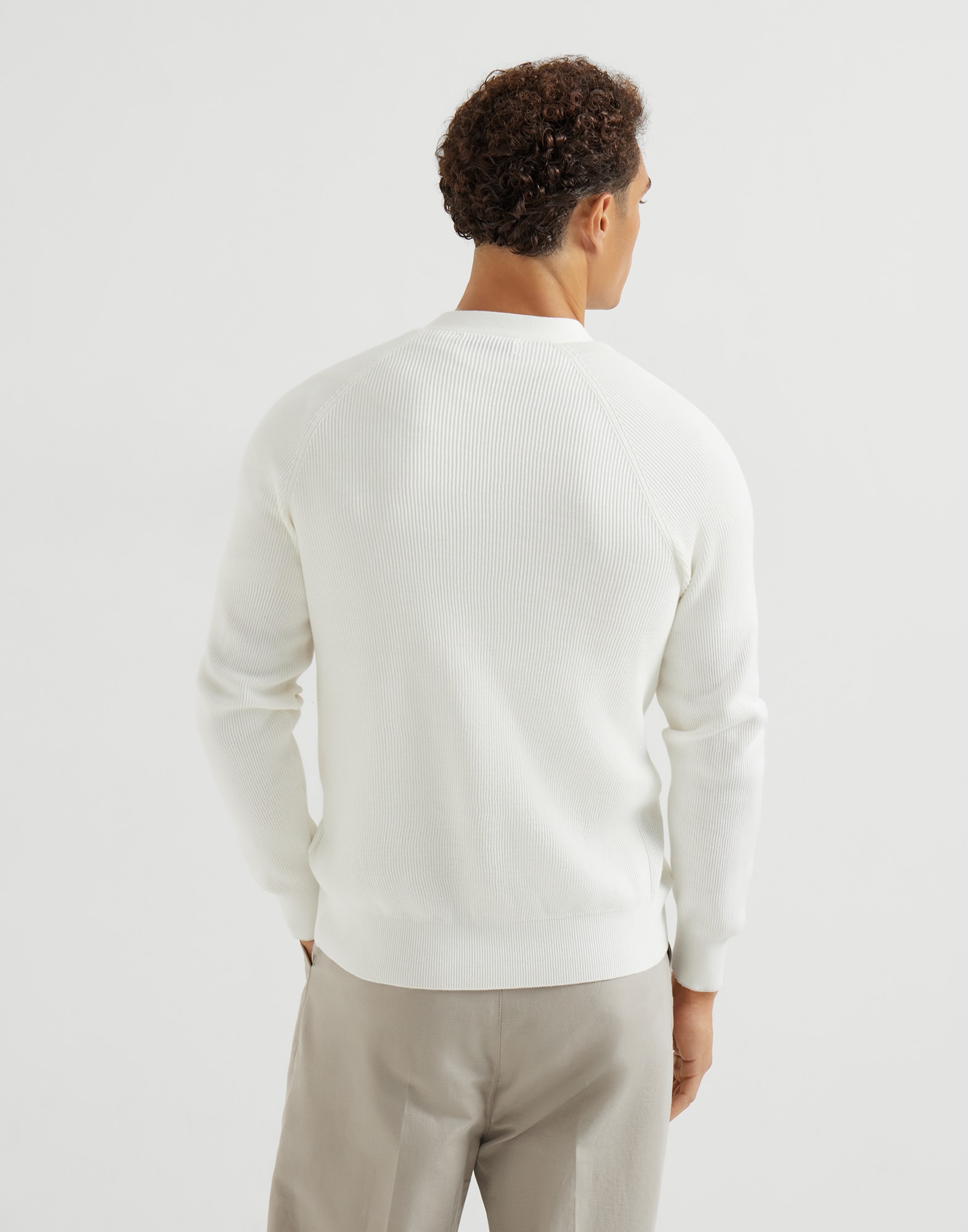 Button-front Cardigan - Back view - View Full Screen