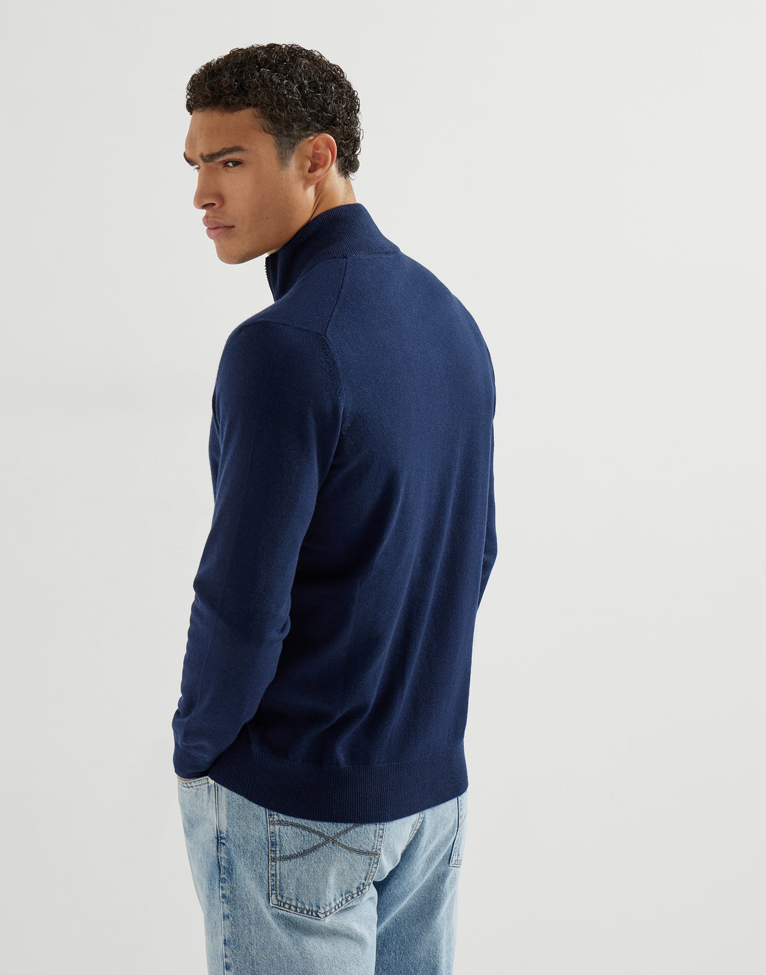 Cardigan Zippé - Vue arrière - Afficher en plein écran