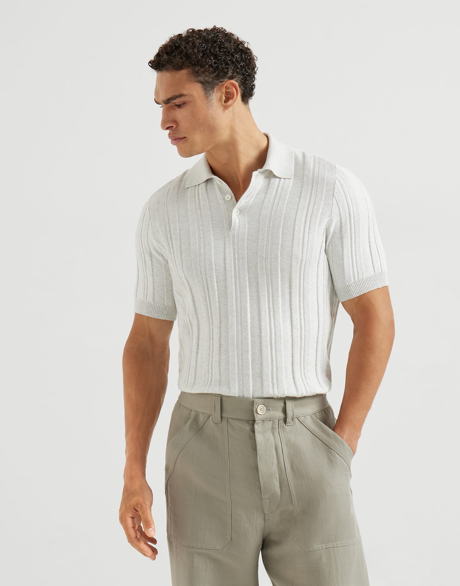 Polo-Style Sweater - Editorial view - View Full Screen