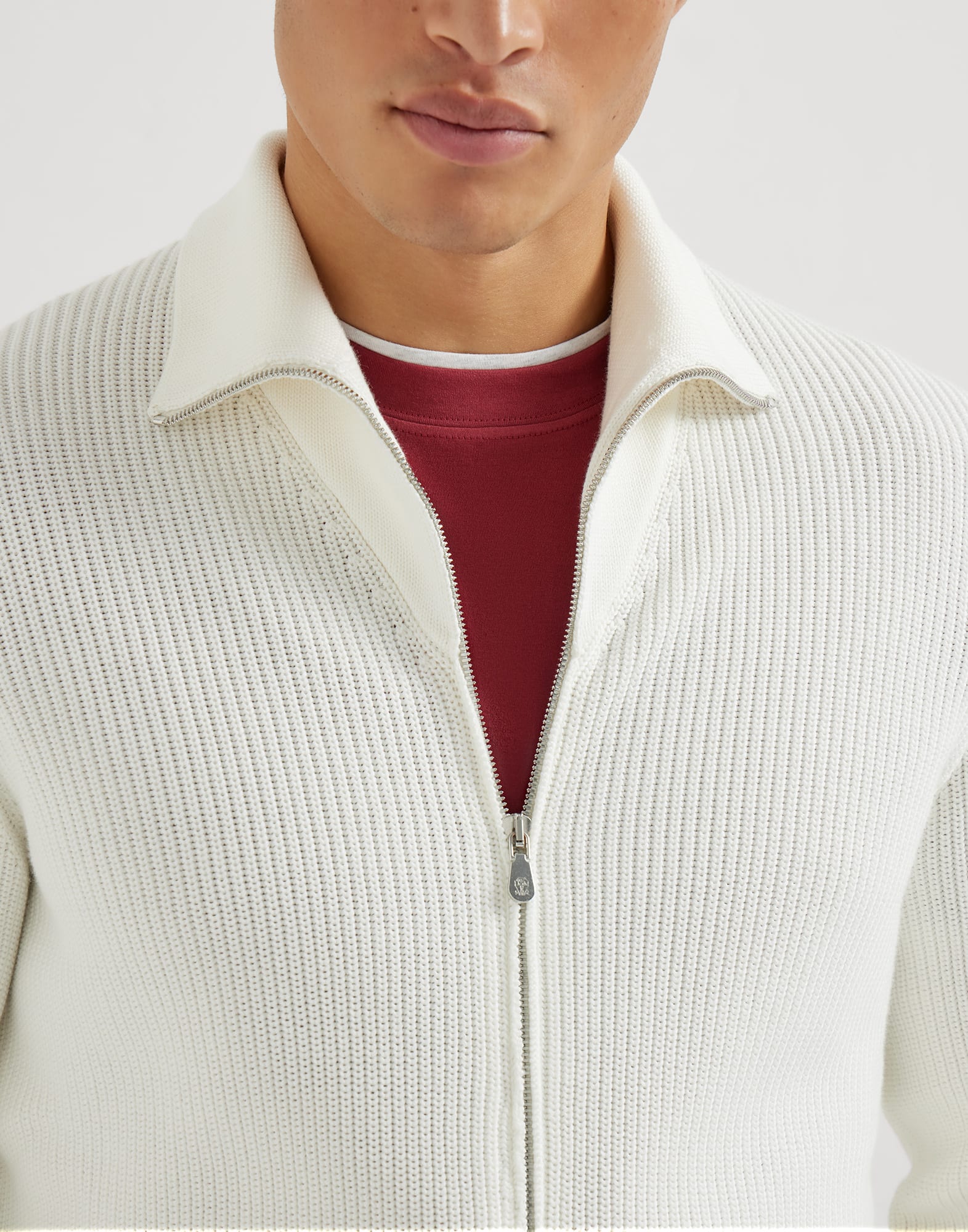 Zip-front Cardigan - Detail view - View Full Screen