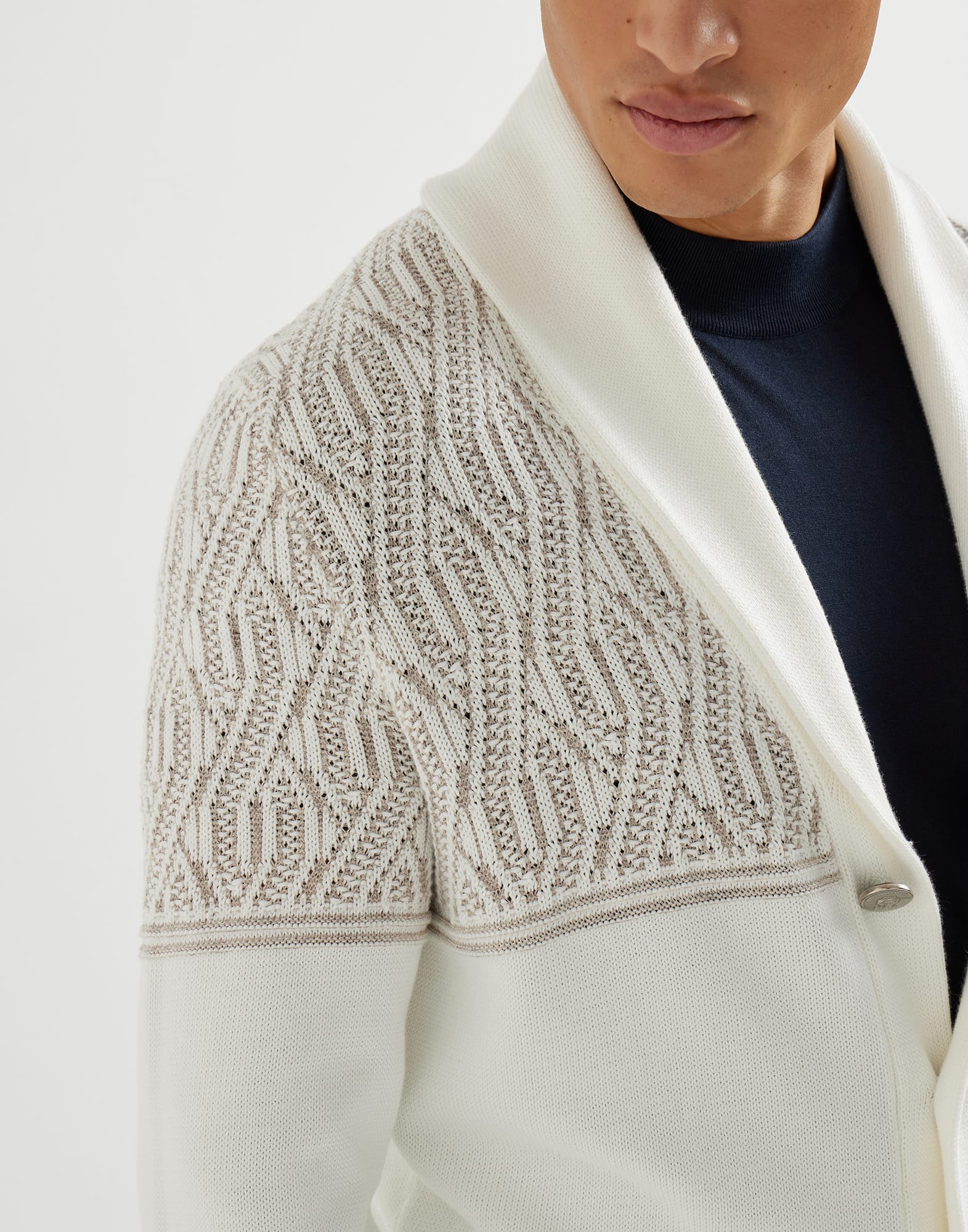 Button-front Cardigan - Detail view - View Full Screen