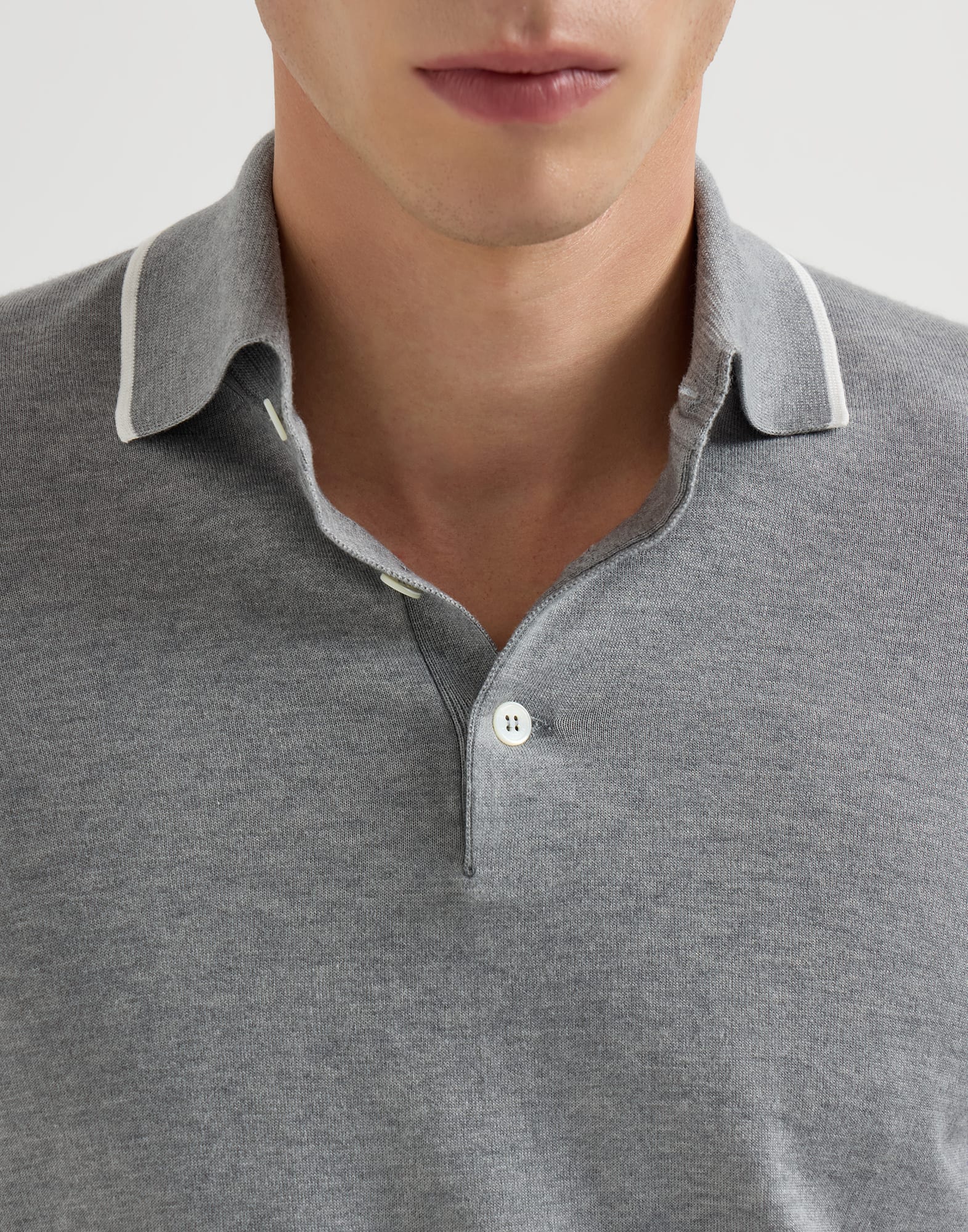 Polo-Style Sweater - Detail view - View Full Screen