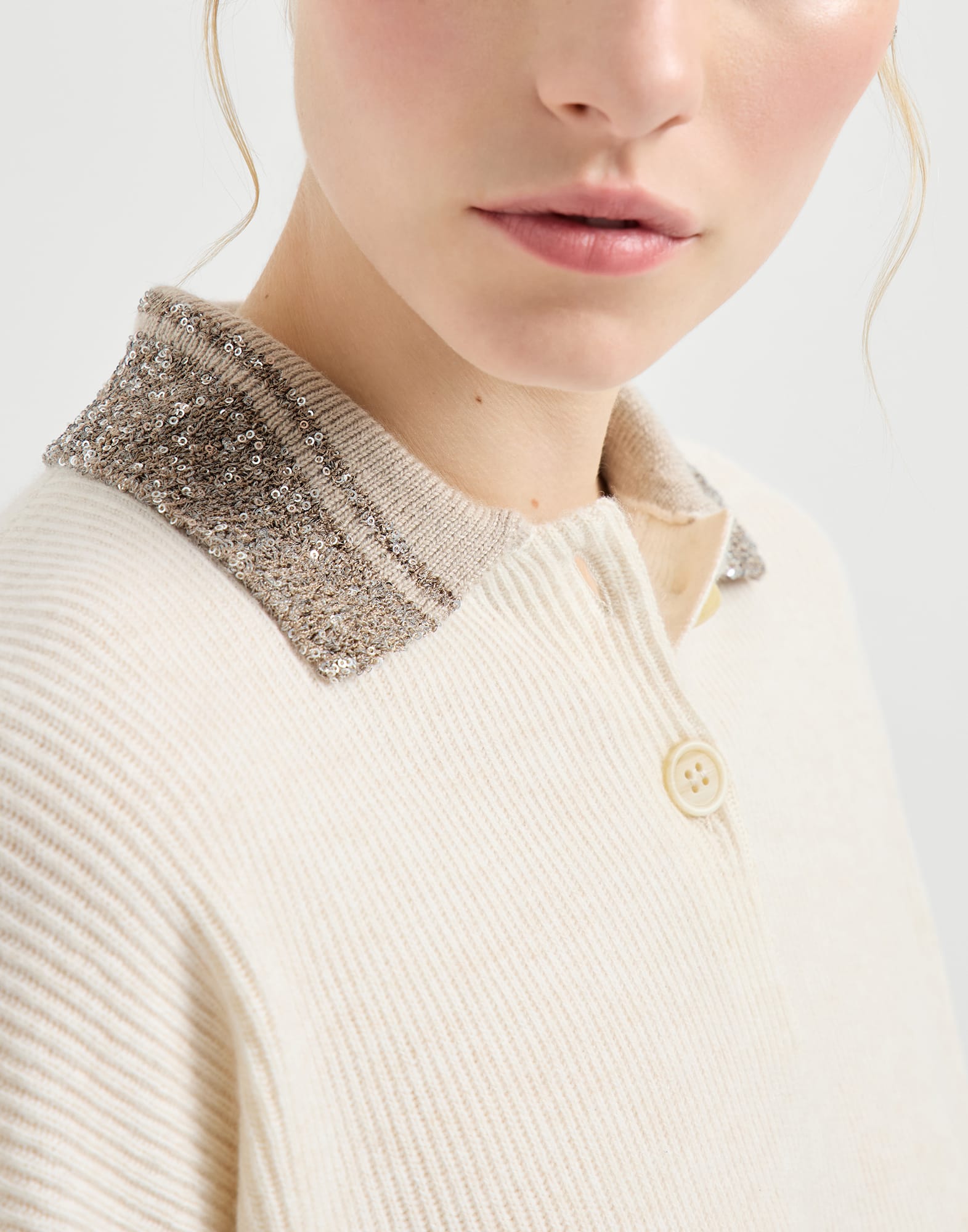 Polo-Style Sweater - Detail view - View Full Screen