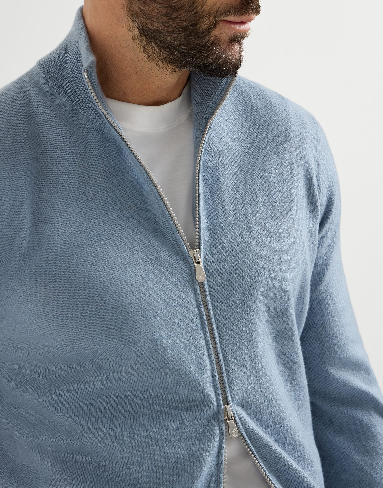 Zip-front Cardigan - Detail view - View Full Screen