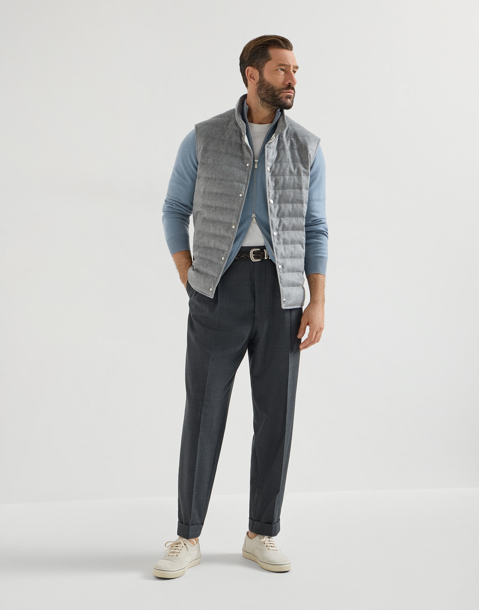 Zip-front Cardigan - Full look - View Full Screen