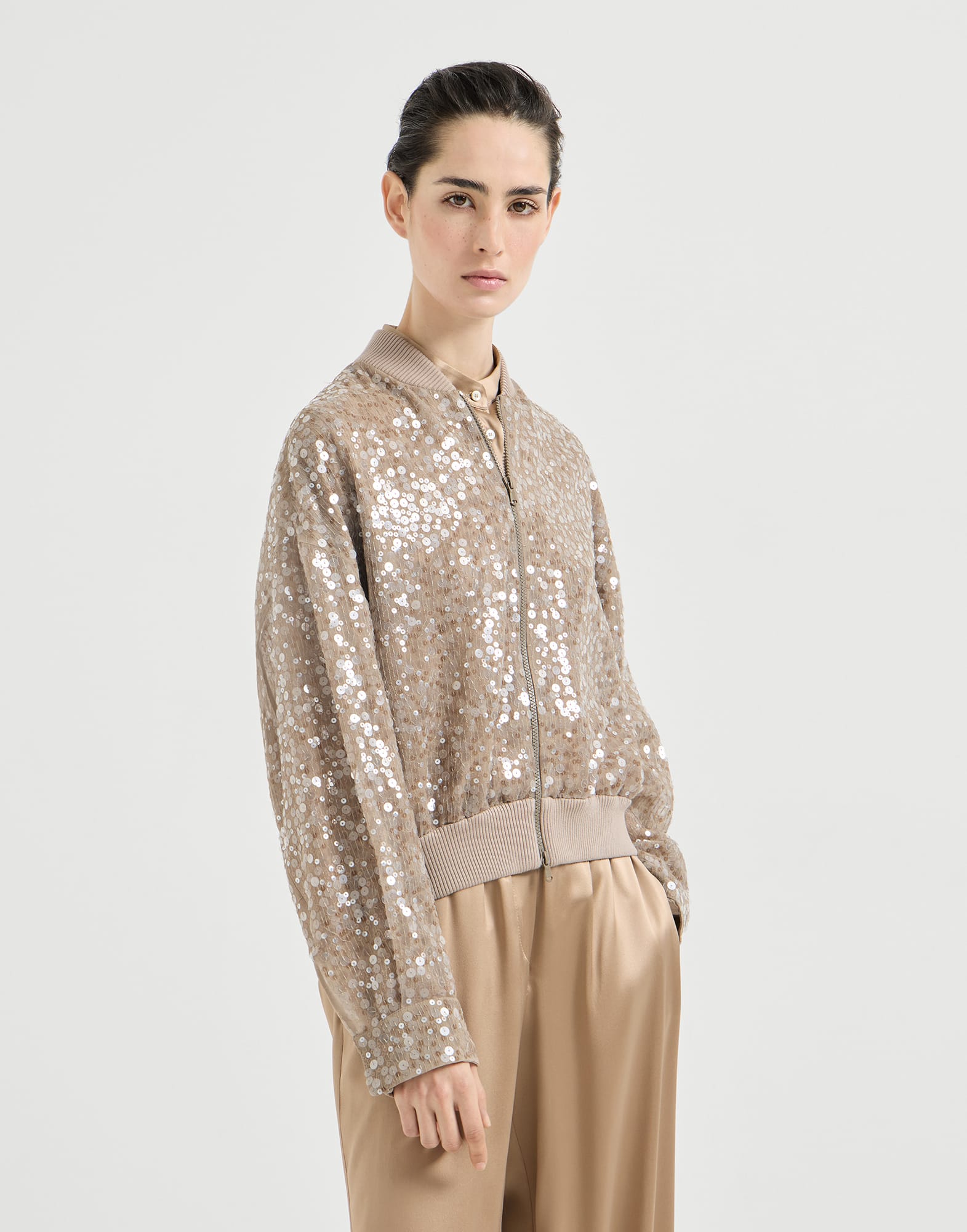 Dazzling mirage cardigan Rope Woman - Brunello Cucinelli