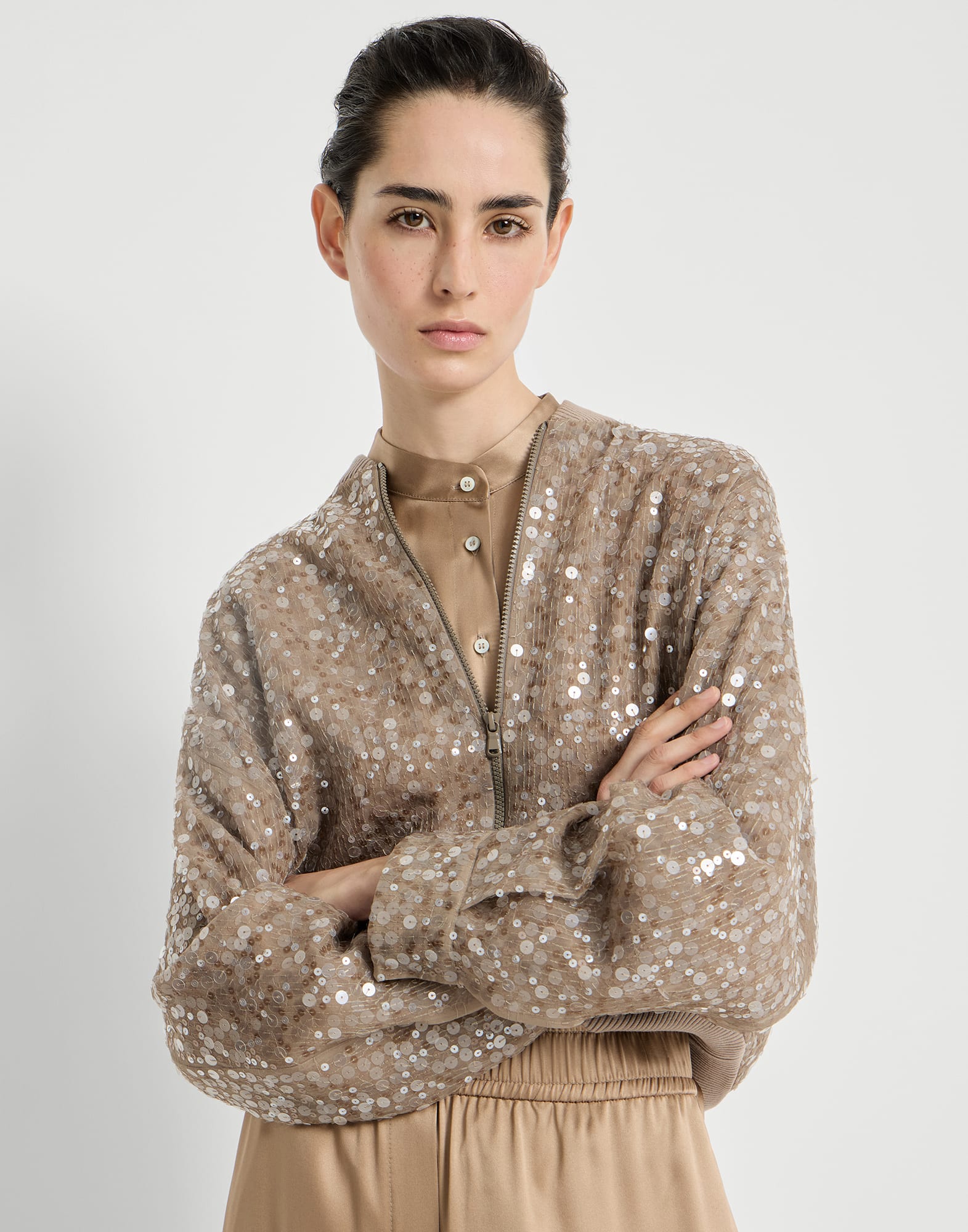 Dazzling mirage cardigan Rope Woman - Brunello Cucinelli