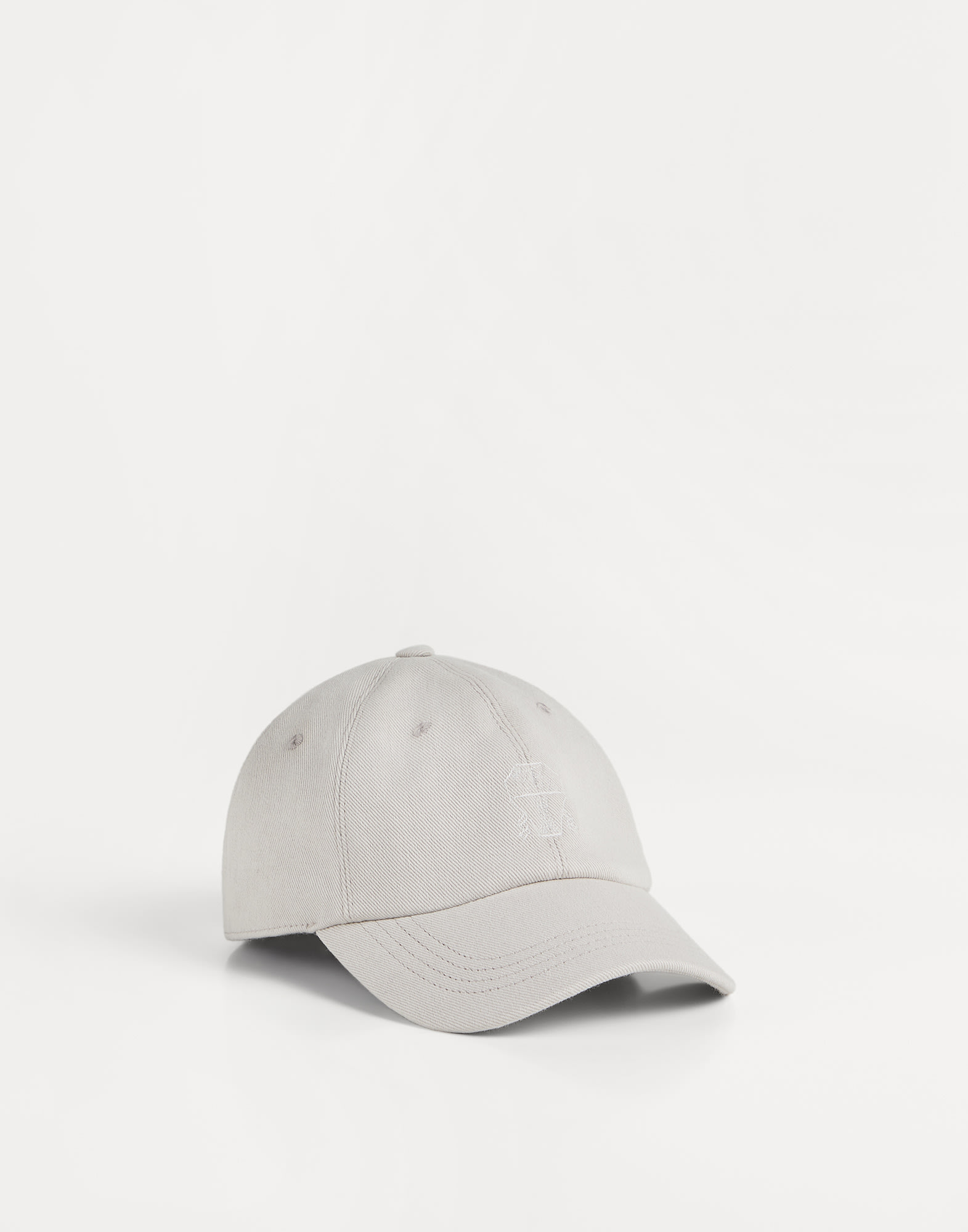 Cappello Baseball in denim leggero Grigio Chiaro Bambino - Brunello Cucinelli