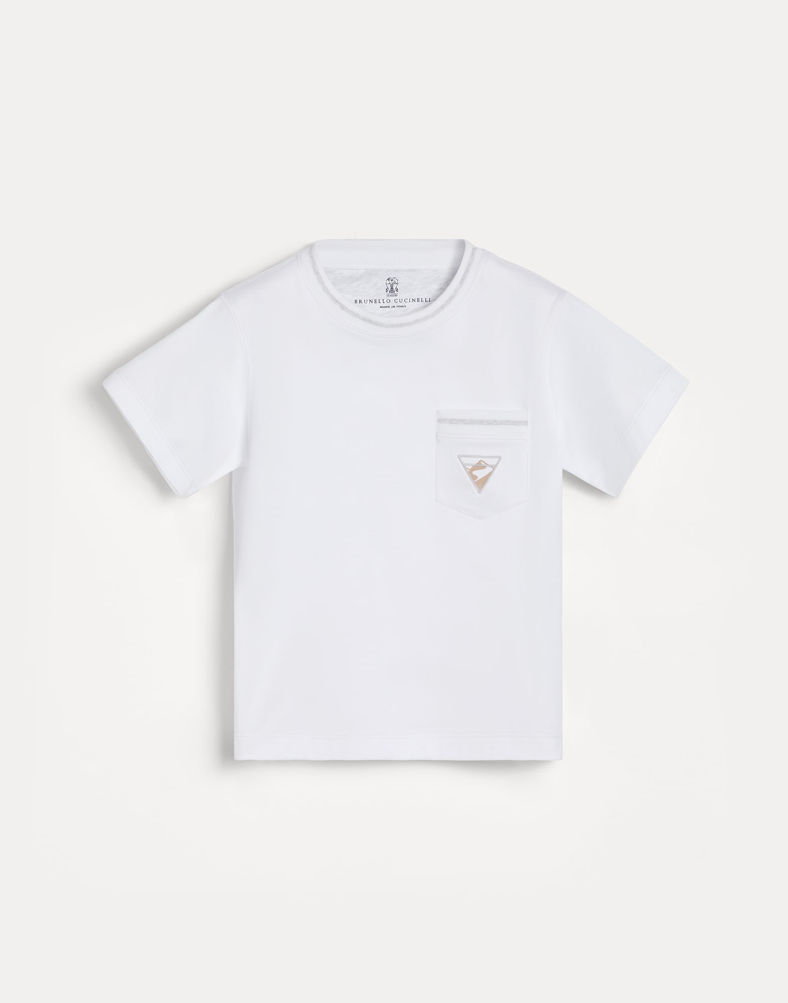 T-shirt in jersey con ricamo 'Terra'