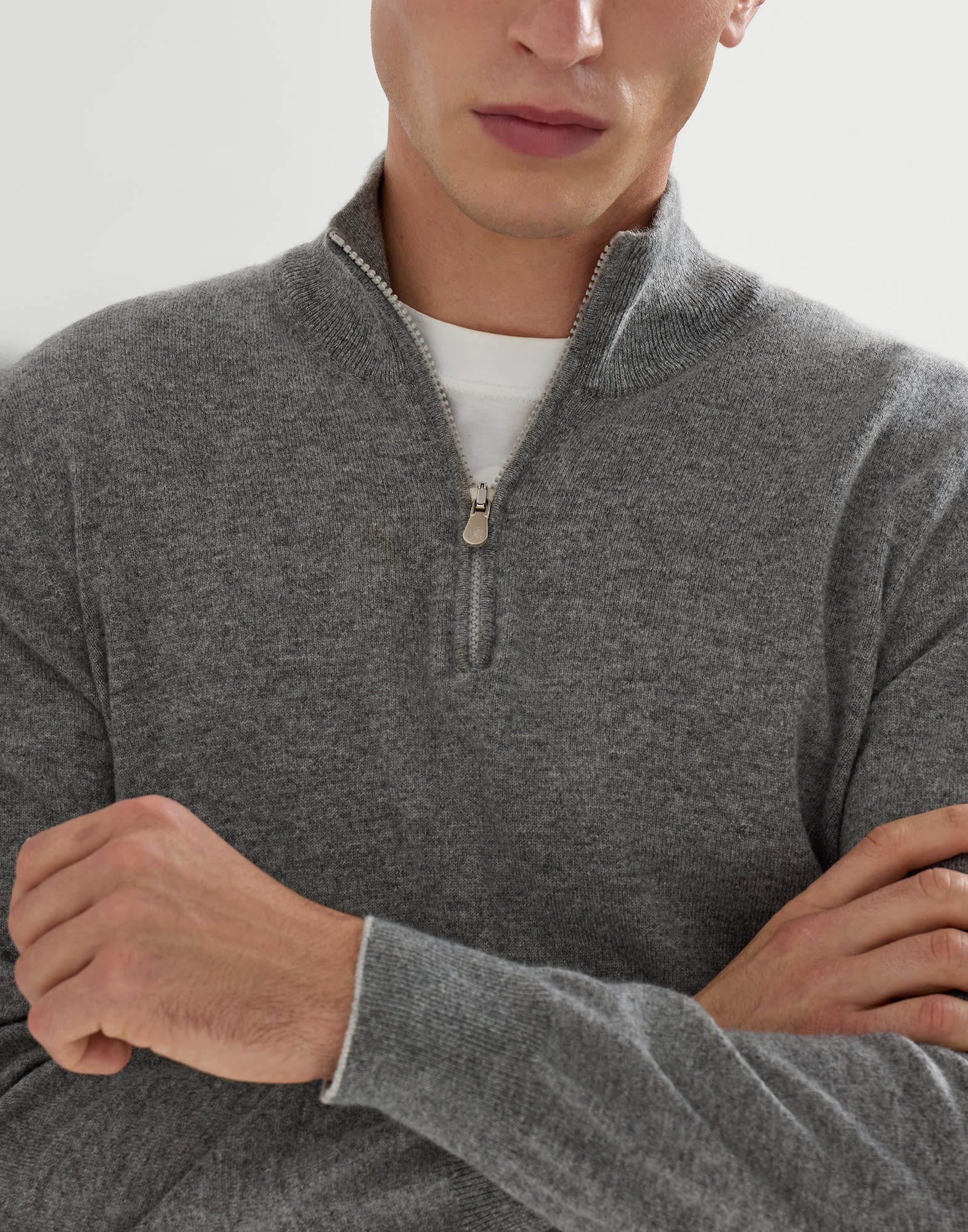 Zip Neck Sweater - Detail view - View Full Screen