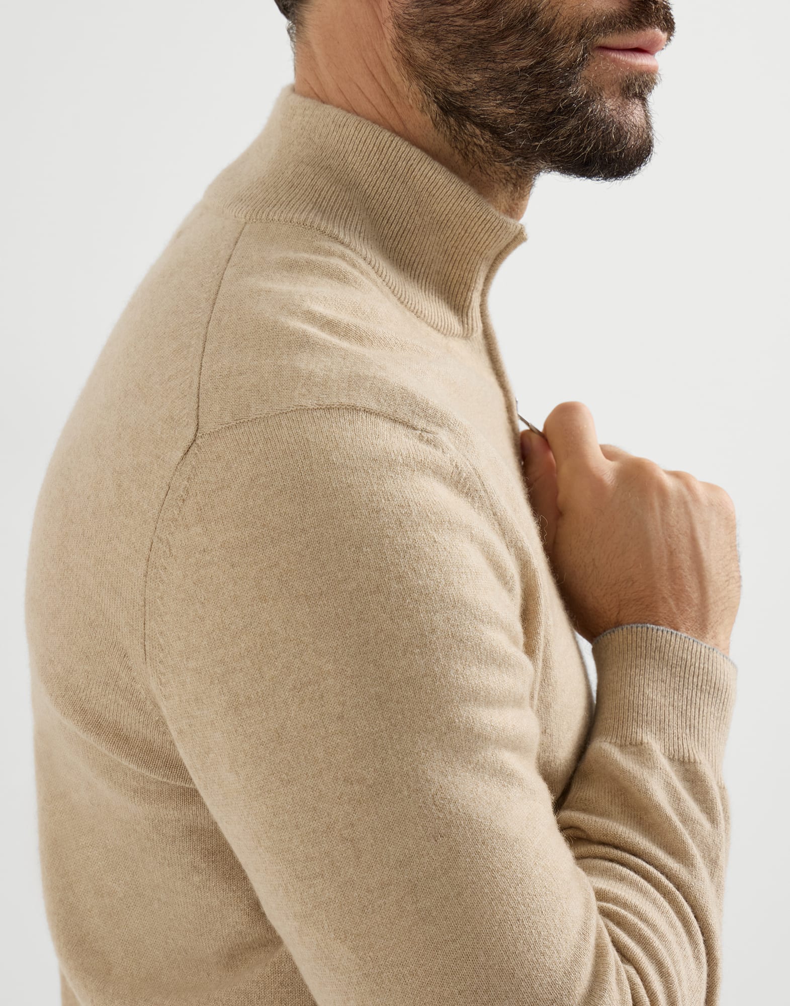 Zip Neck Sweater - Detail view - View Full Screen