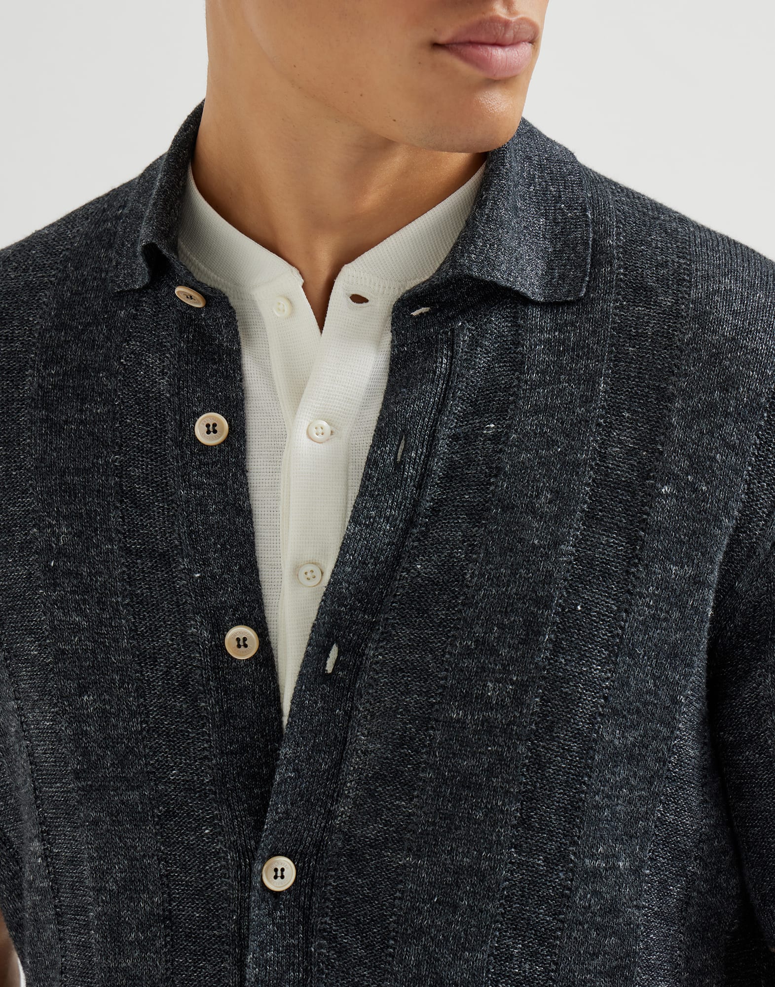 Polo-Style Sweater - Detail view - View Full Screen