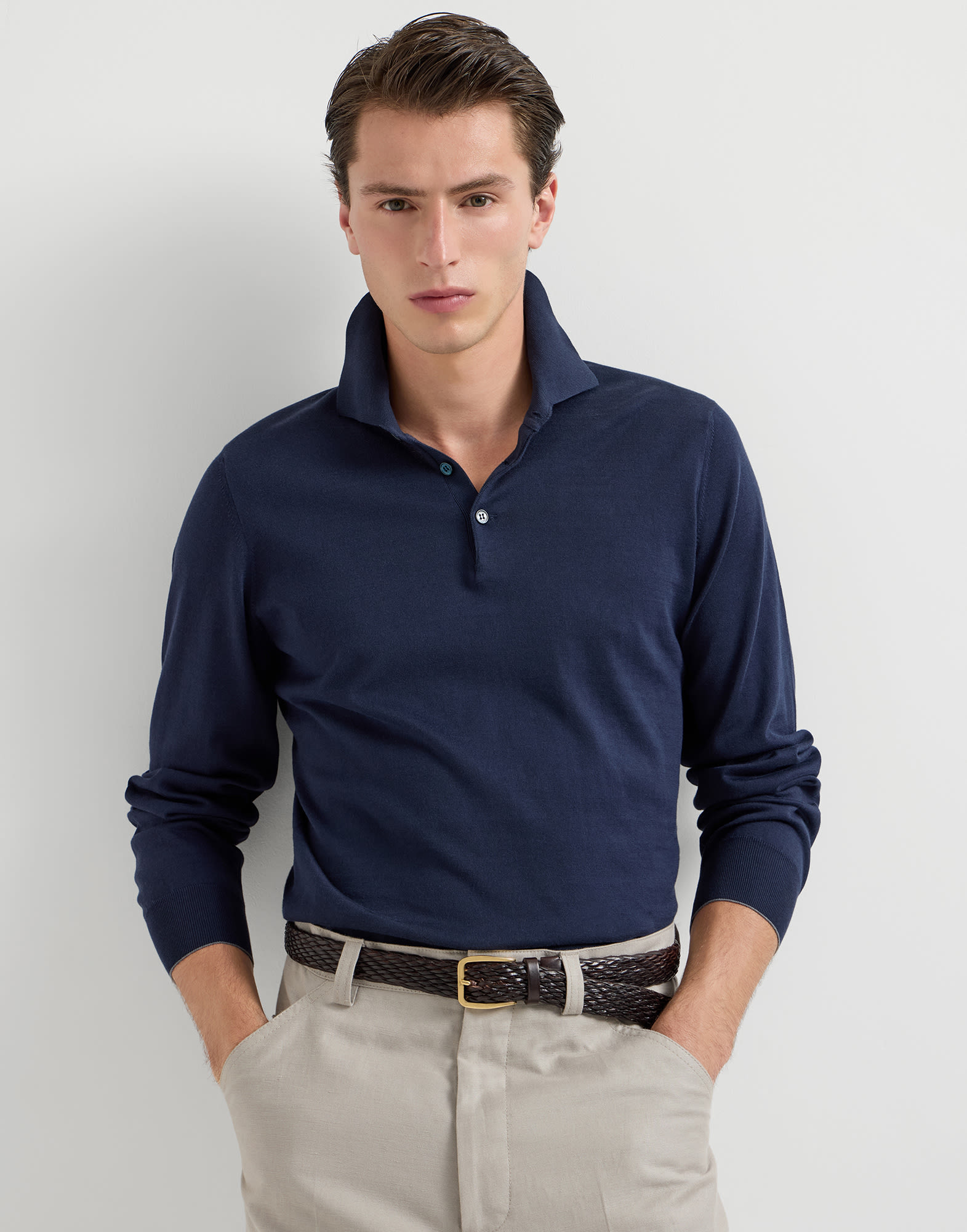 Polo-Style Sweater - Editorial view - View Full Screen