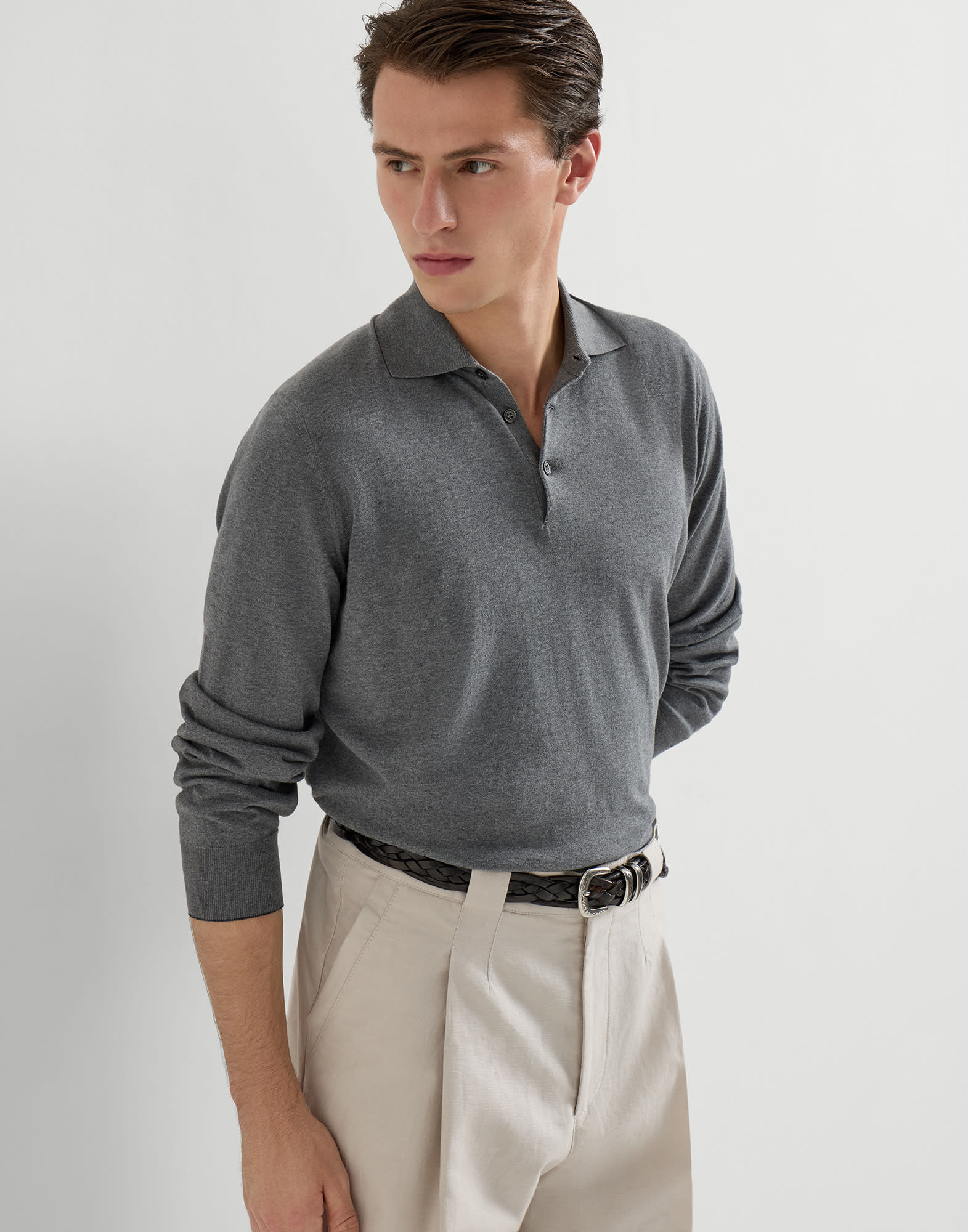 Polo-Style Sweater - Editorial view - View Full Screen