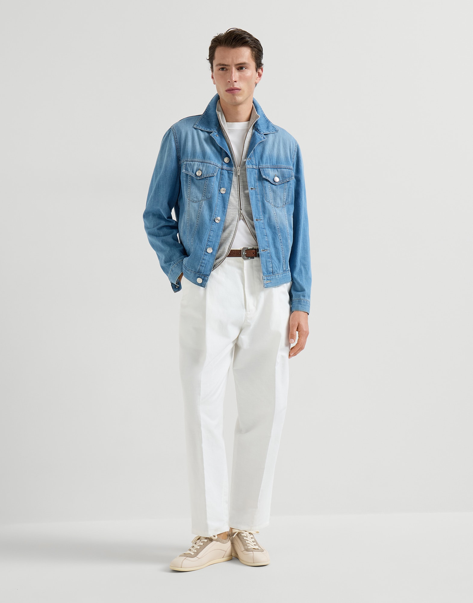 Zip-front Cardigan - Full look - View Full Screen