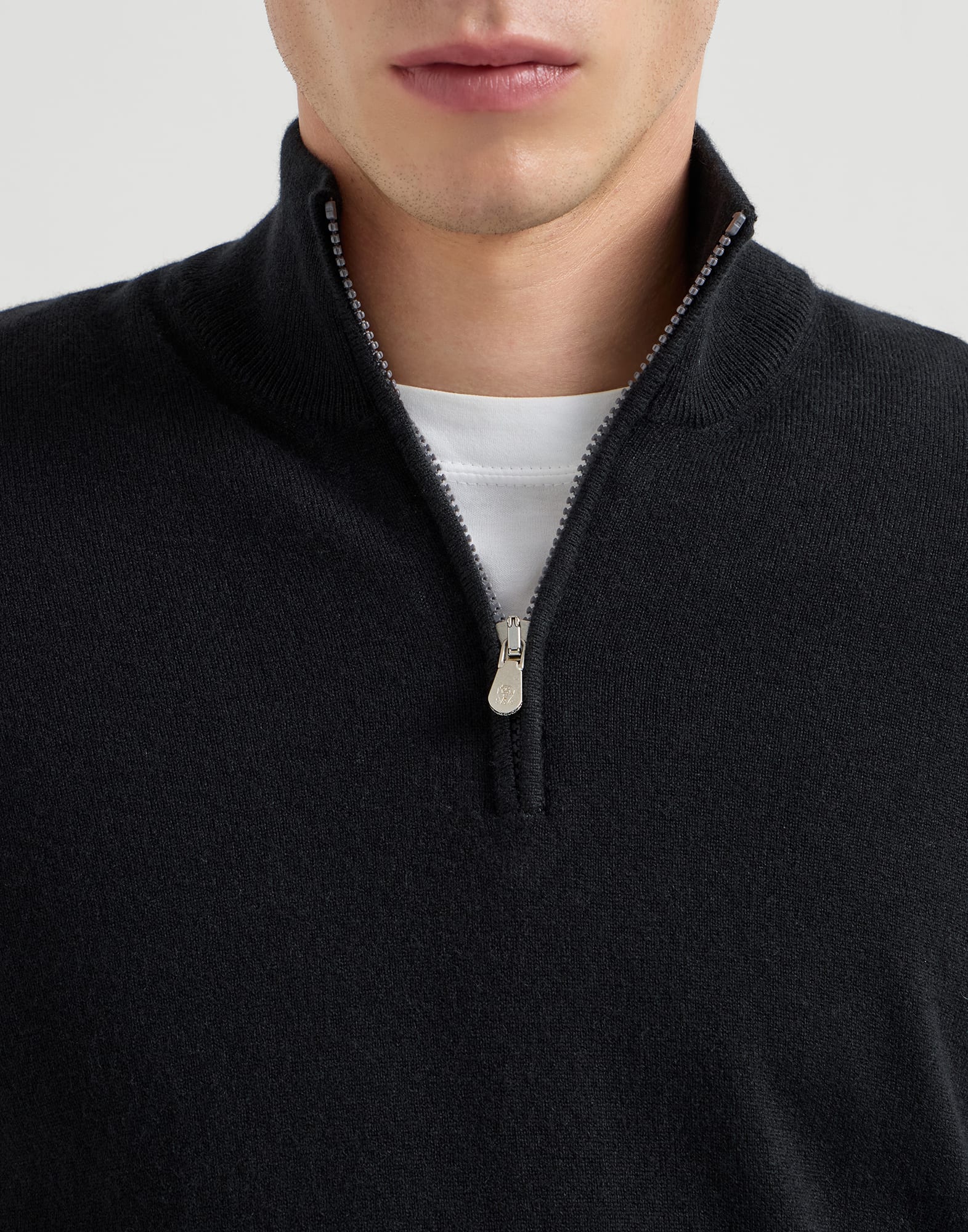 Zip Neck Sweater - Detail view - View Full Screen