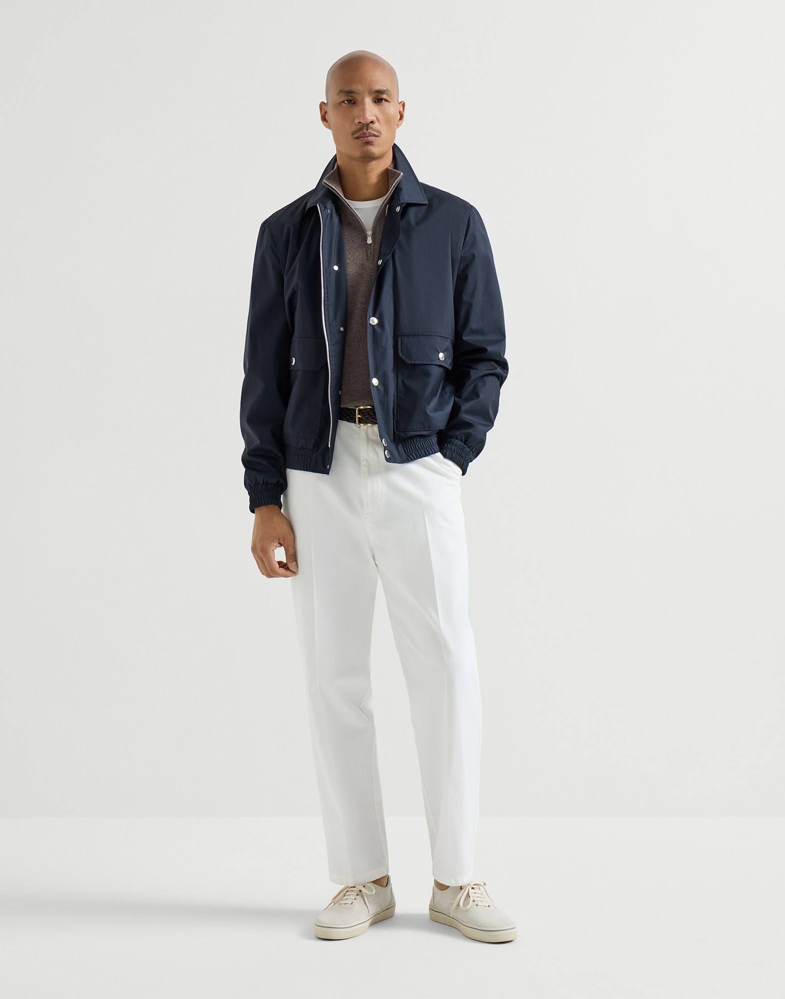 Zip Neck Sweater - Full look - View Full Screen