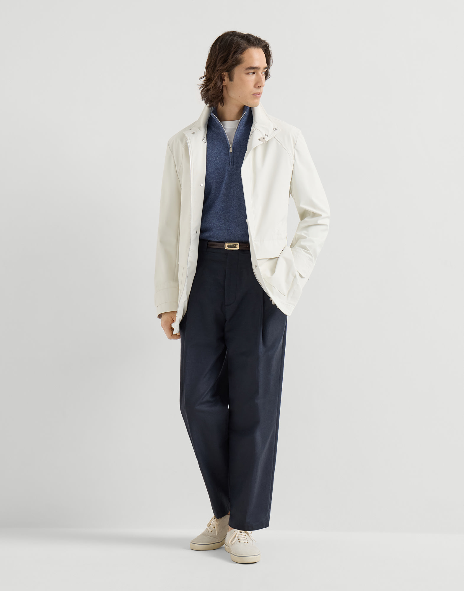 Pull avec Ouverture par Zip - Vue tenue complète - Afficher en plein écran