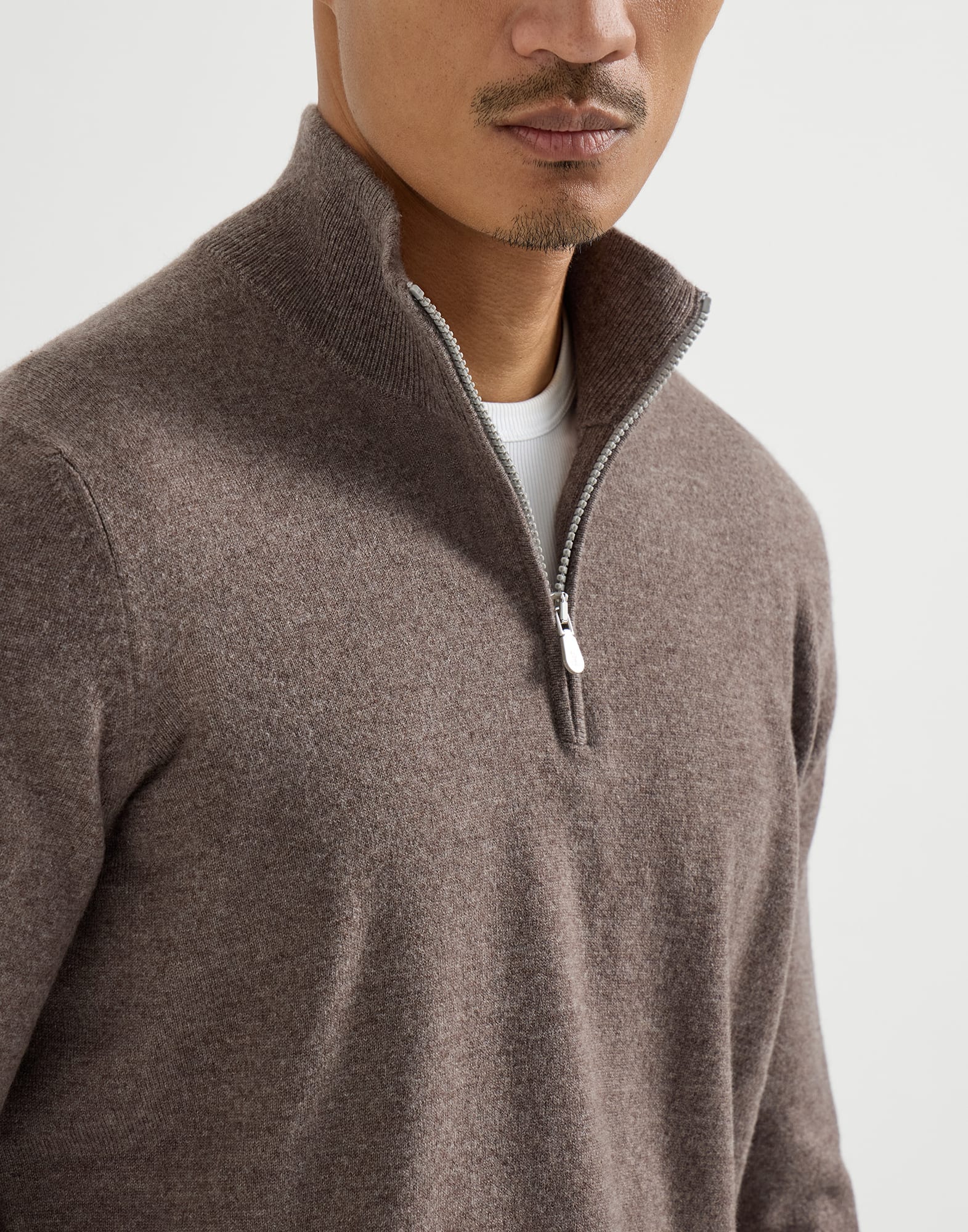 Zip Neck Sweater - Detail view - View Full Screen