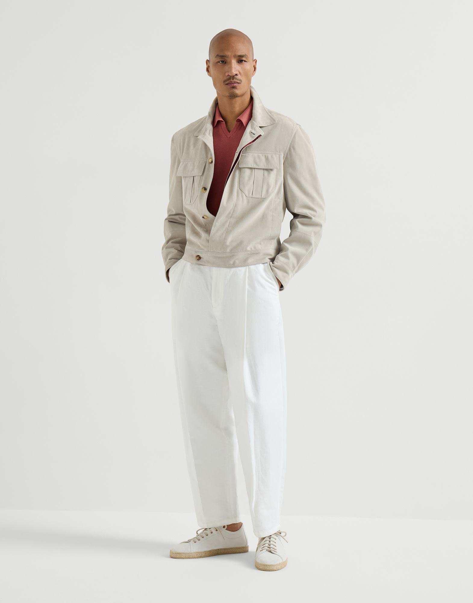 Polo-Style Sweater - Full look - View Full Screen