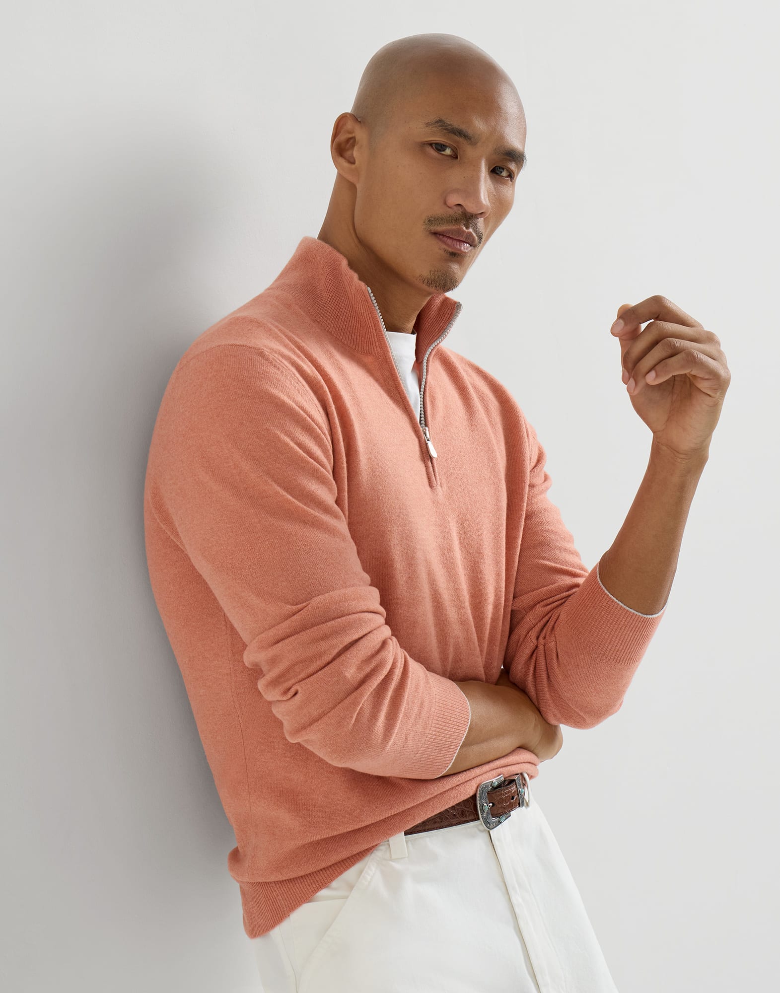 Zip Neck Sweater - Editorial view - View Full Screen