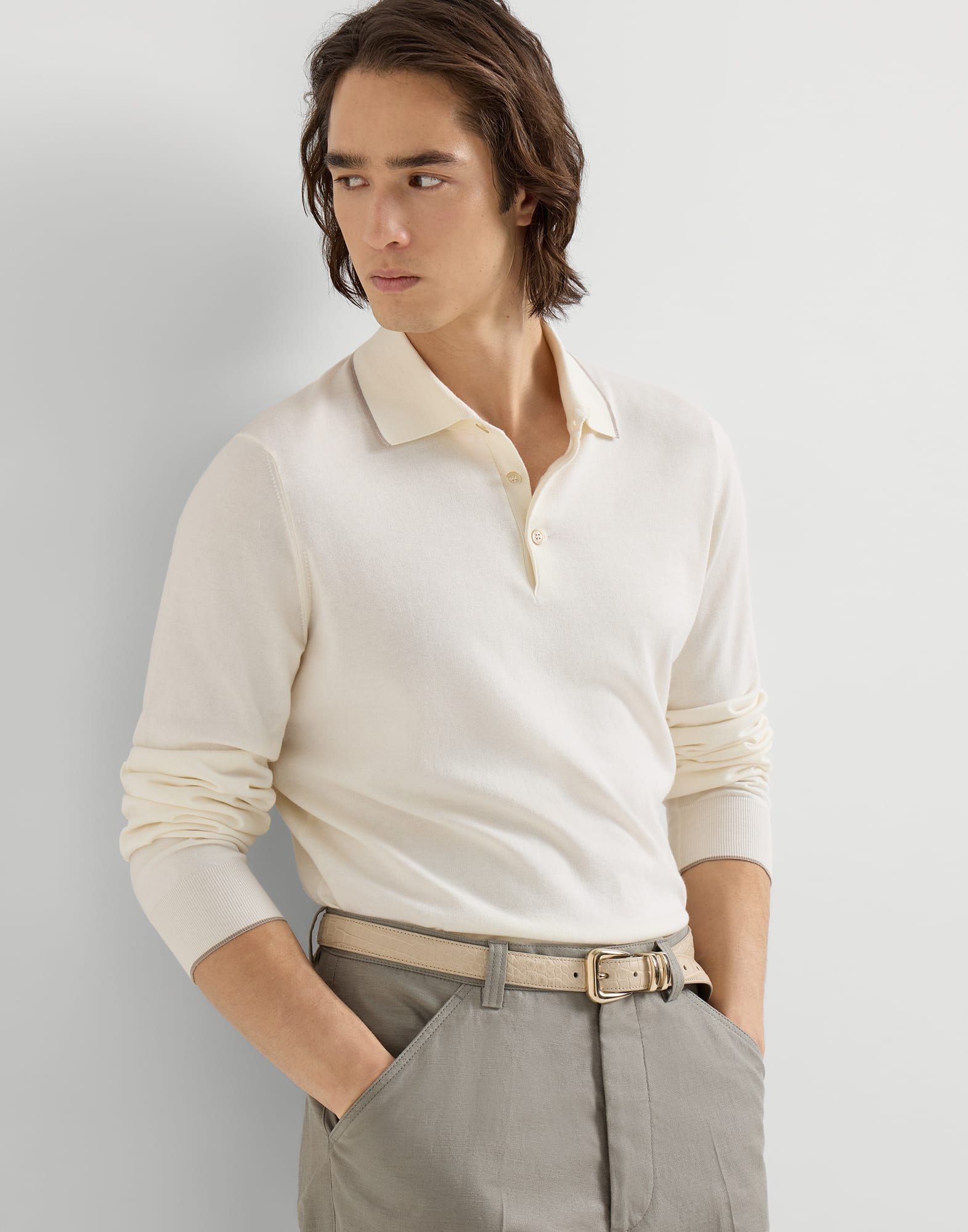 Polo-Style Sweater - Editorial view - View Full Screen