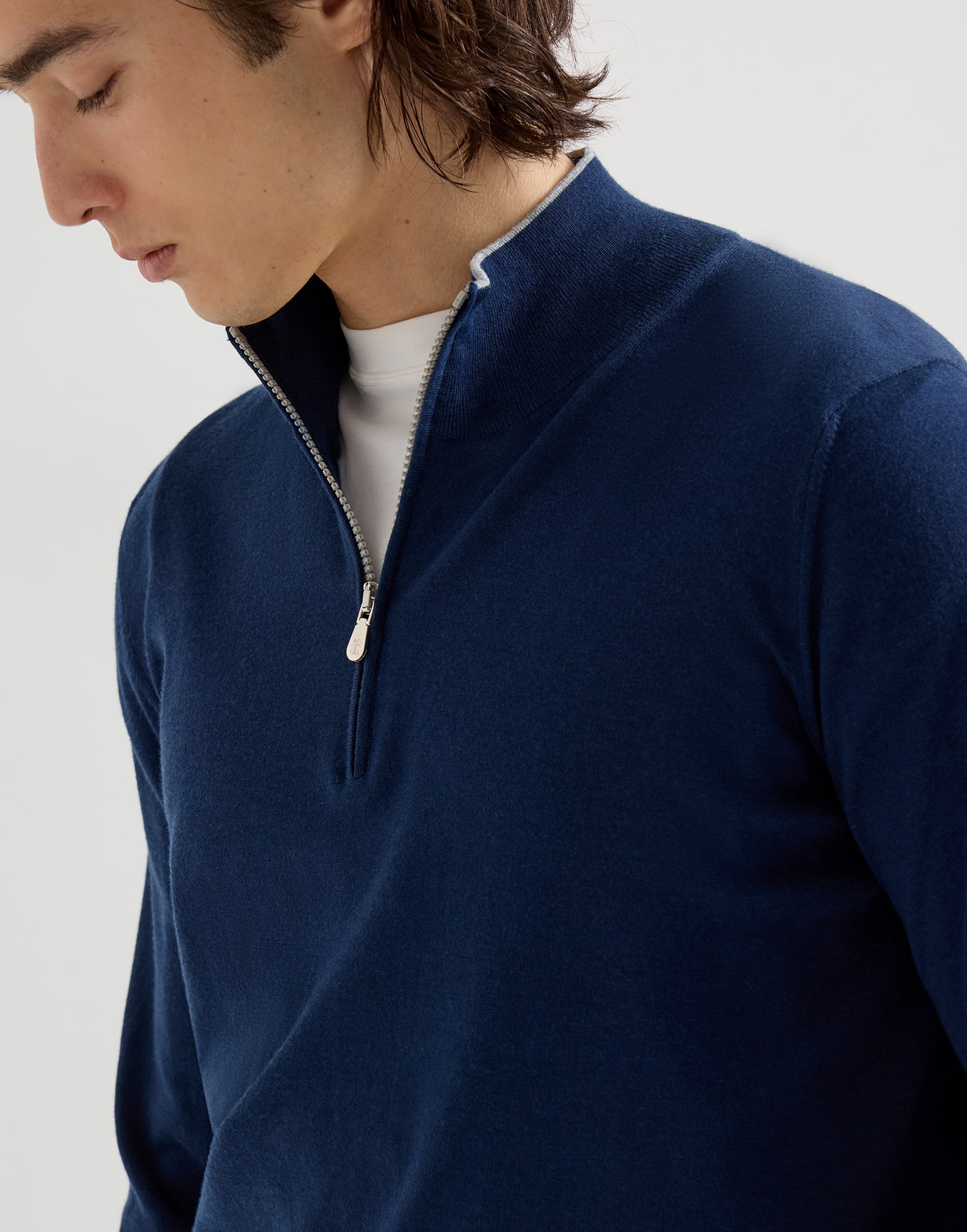 Zip Neck Sweater - Detail view - View Full Screen