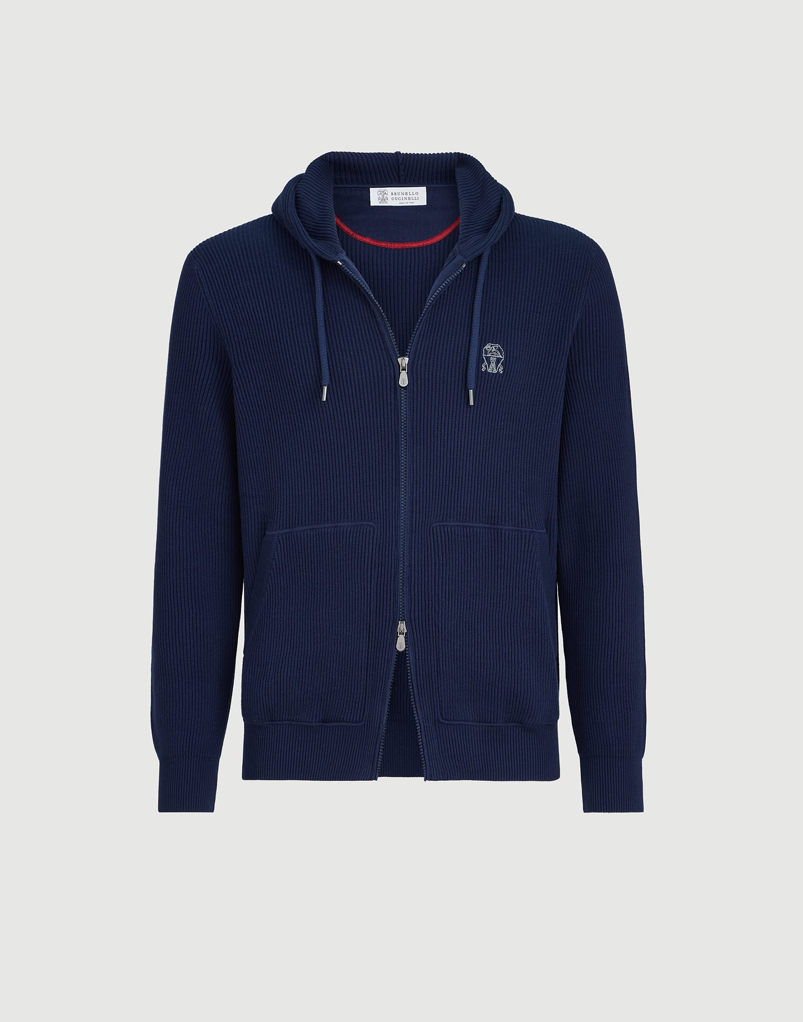 Knit top for Man in Cherry | Brunello Cucinelli