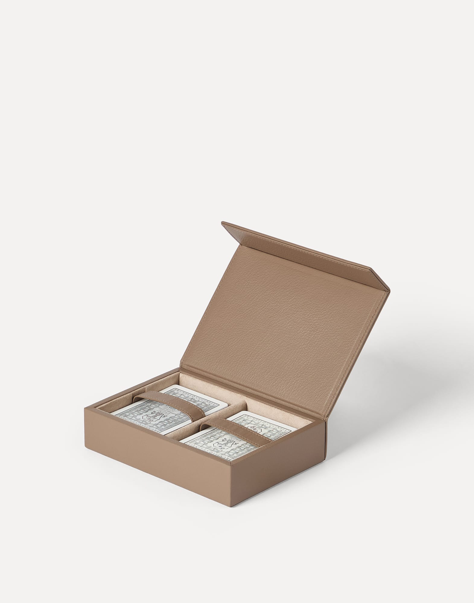 Playing cards with box Light Brown Lifestyle - Brunello Cucinelli