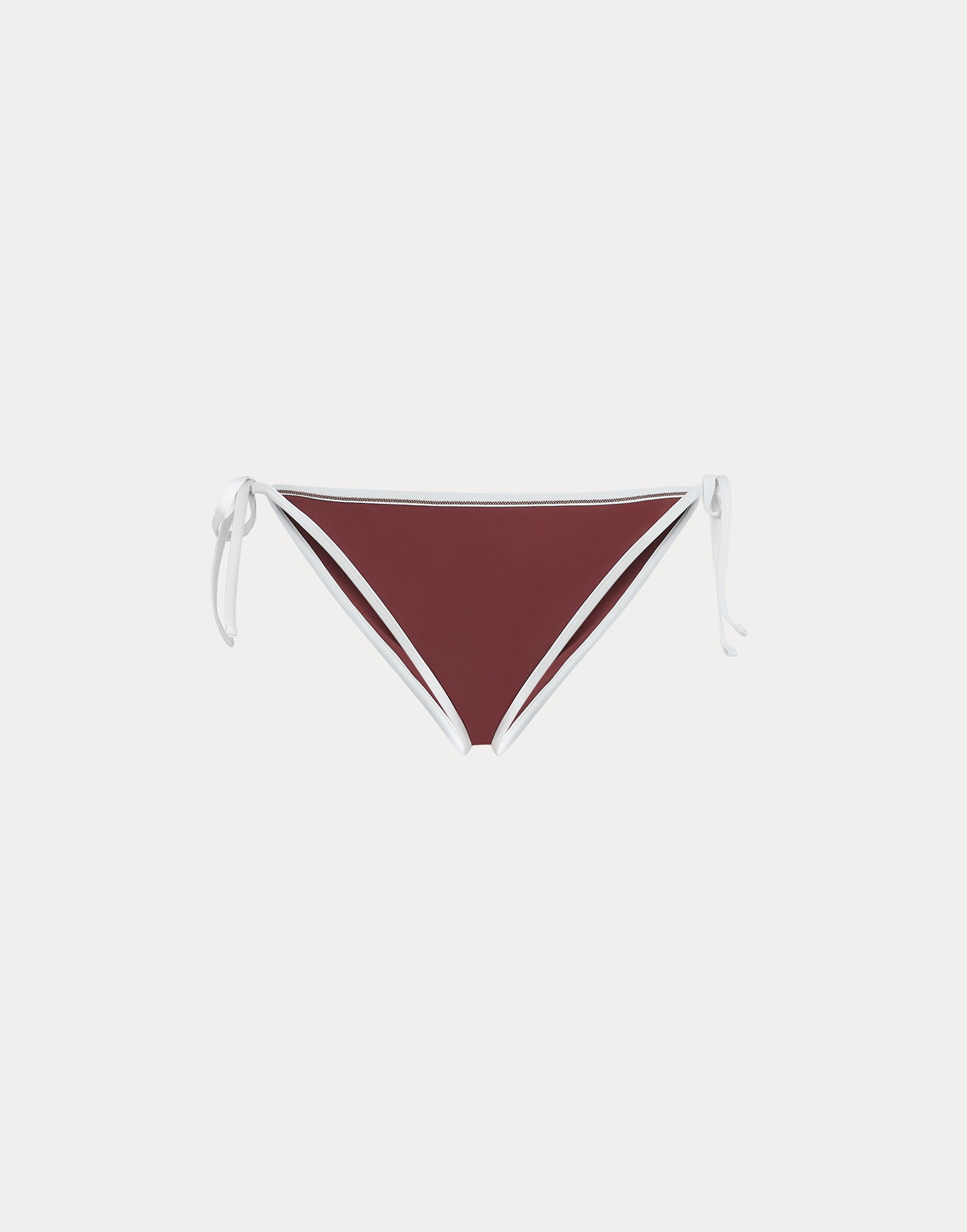 Bikini top with monili Bordeaux Woman - Brunello Cucinelli