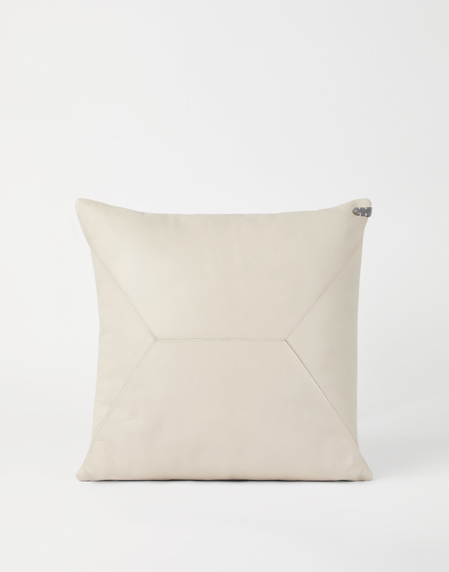 Coussin orn&eacute; de Monile Ivoire Lifestyle - Brunello Cucinelli