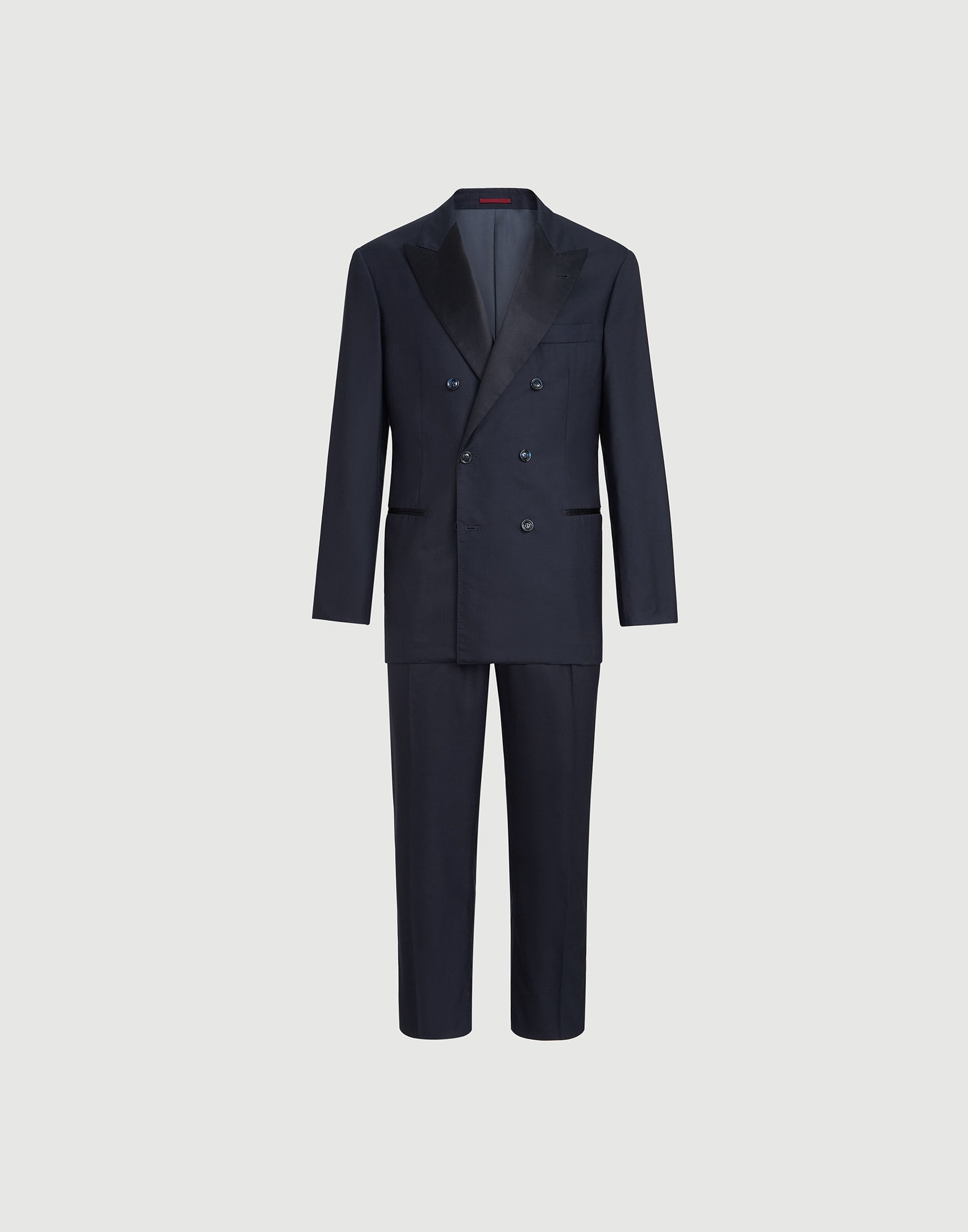 メンズ 向け ネイビーブルー 1.5ブレストジャケット タキシード