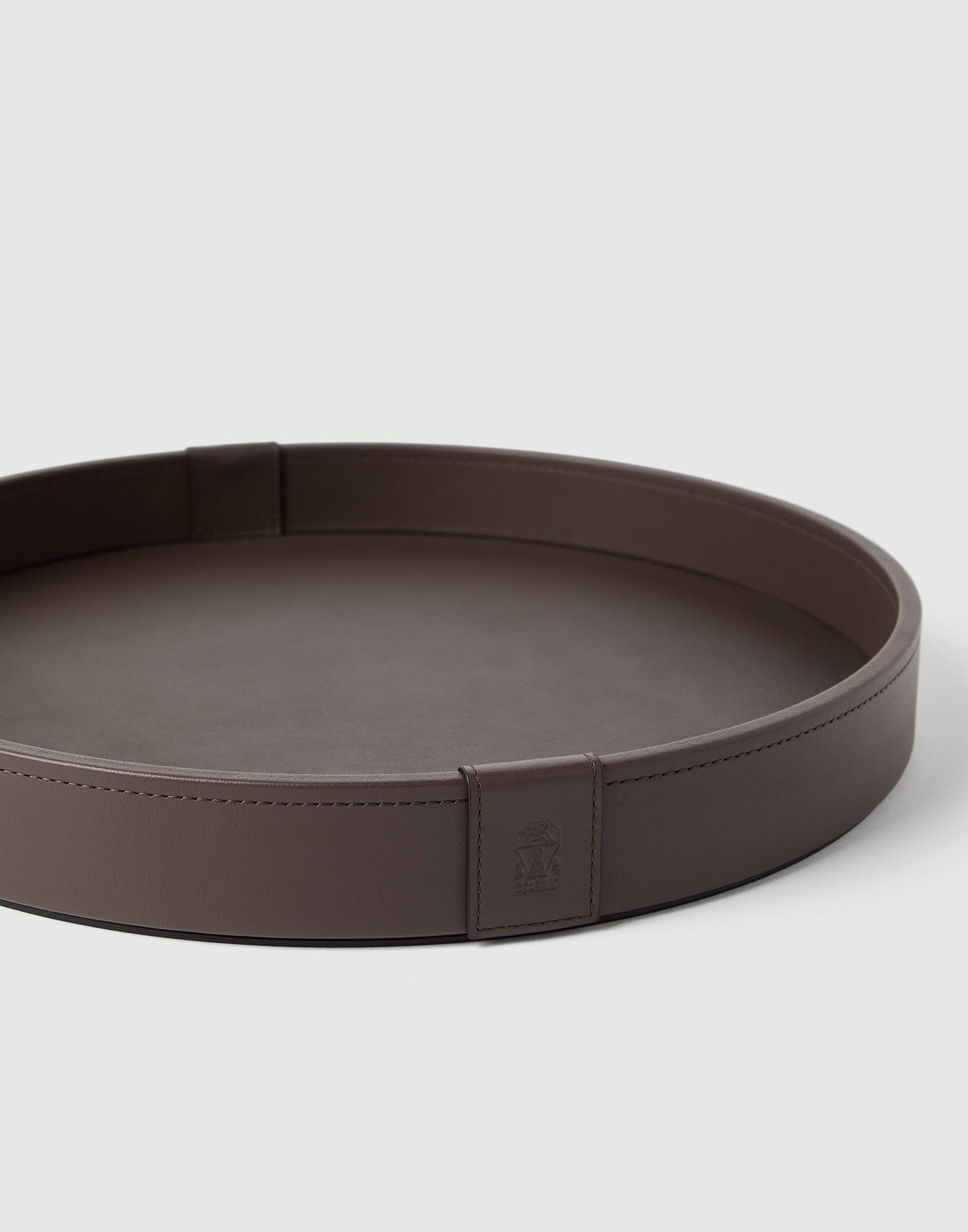 Wood and leather tray Cigar Lifestyle - Brunello Cucinelli