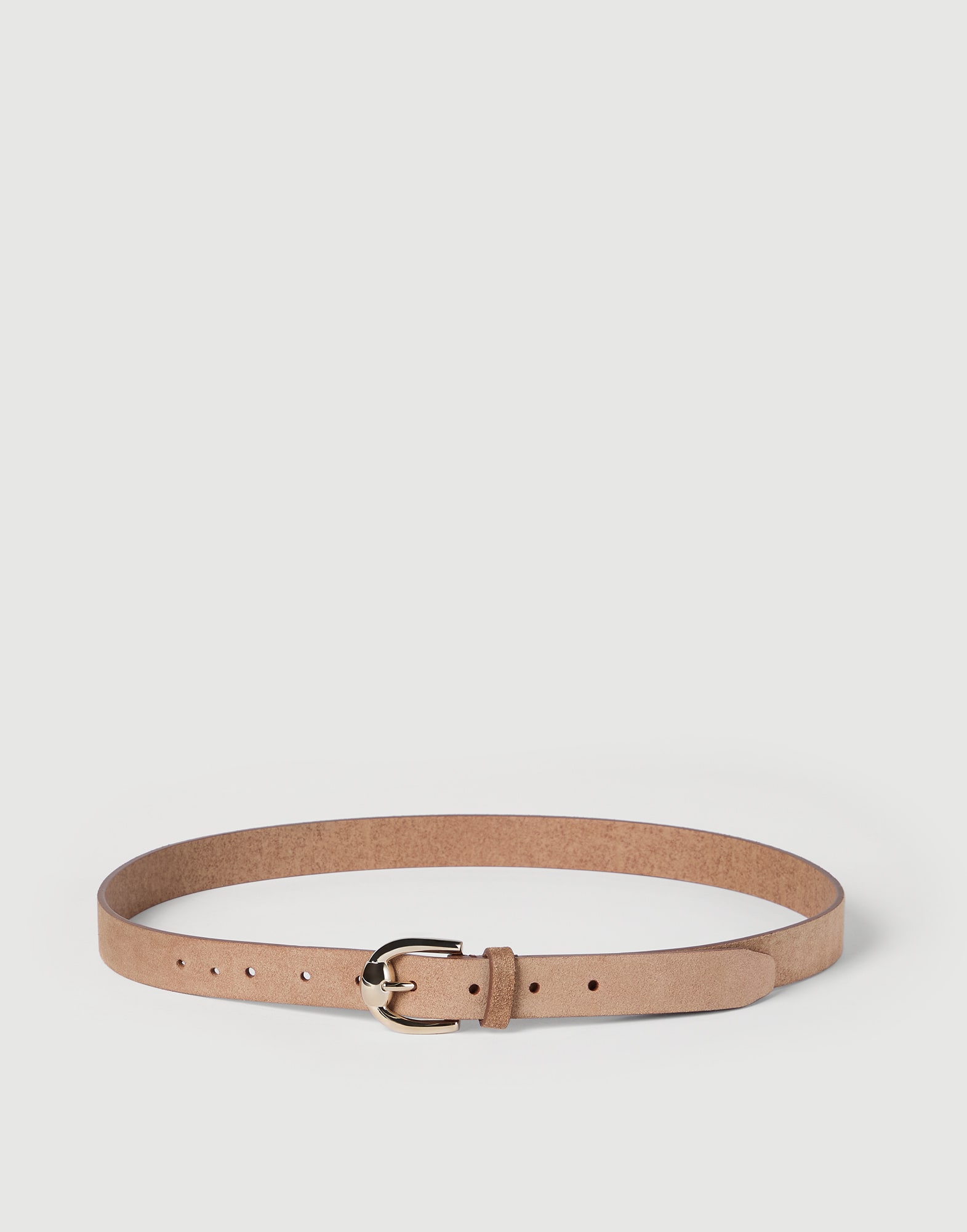 Reversed leather belt Tobacco Man - Brunello Cucinelli