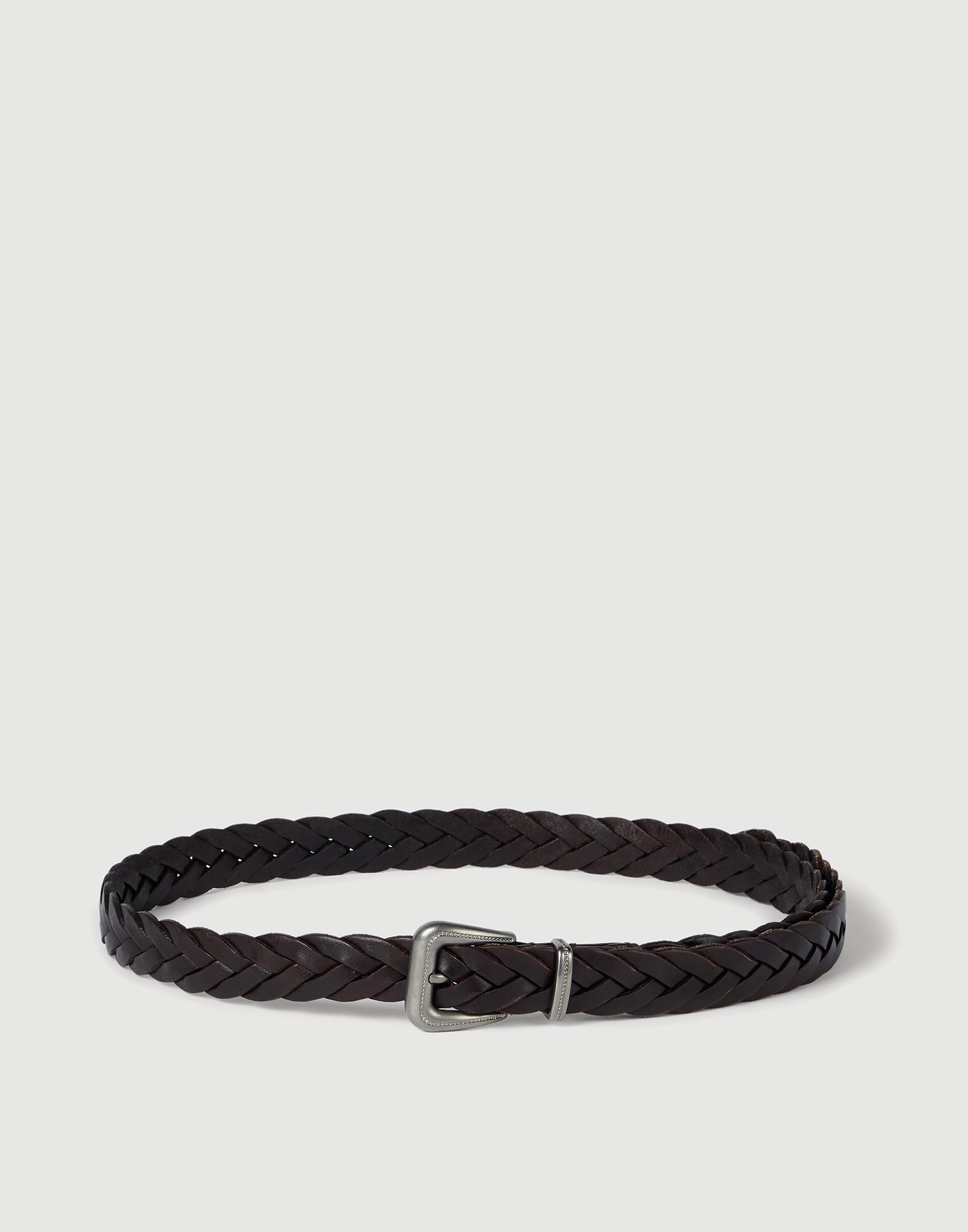 Braided belt Rust Brown Woman - Brunello Cucinelli