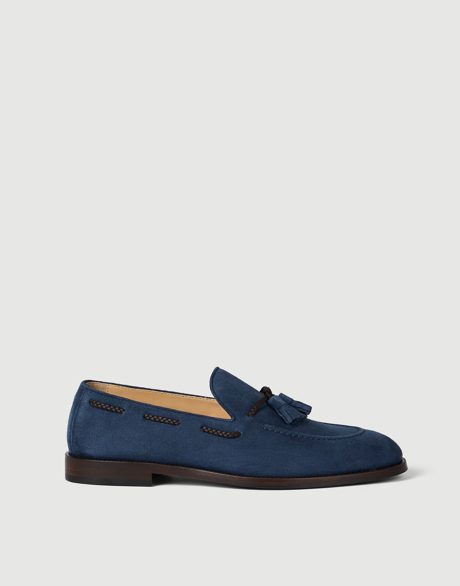 メンズ 向け サンド スエードローファー | Brunello Cucinelli