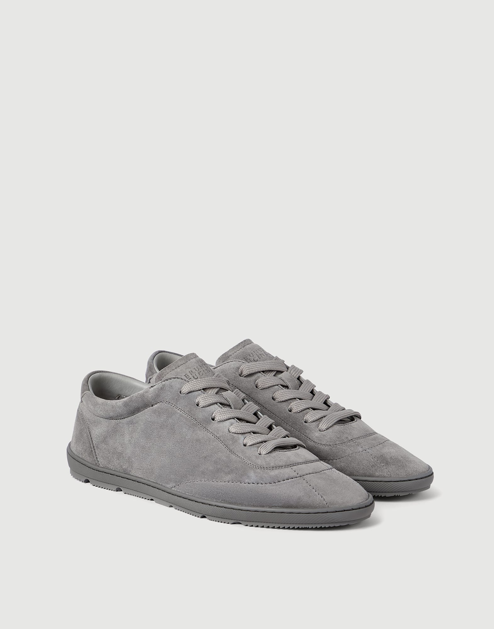 メンズ 向け グレー スエードスニーカー | Brunello Cucinelli メンズ 向け グレー スエードスニーカー | Brunello Cucinelli