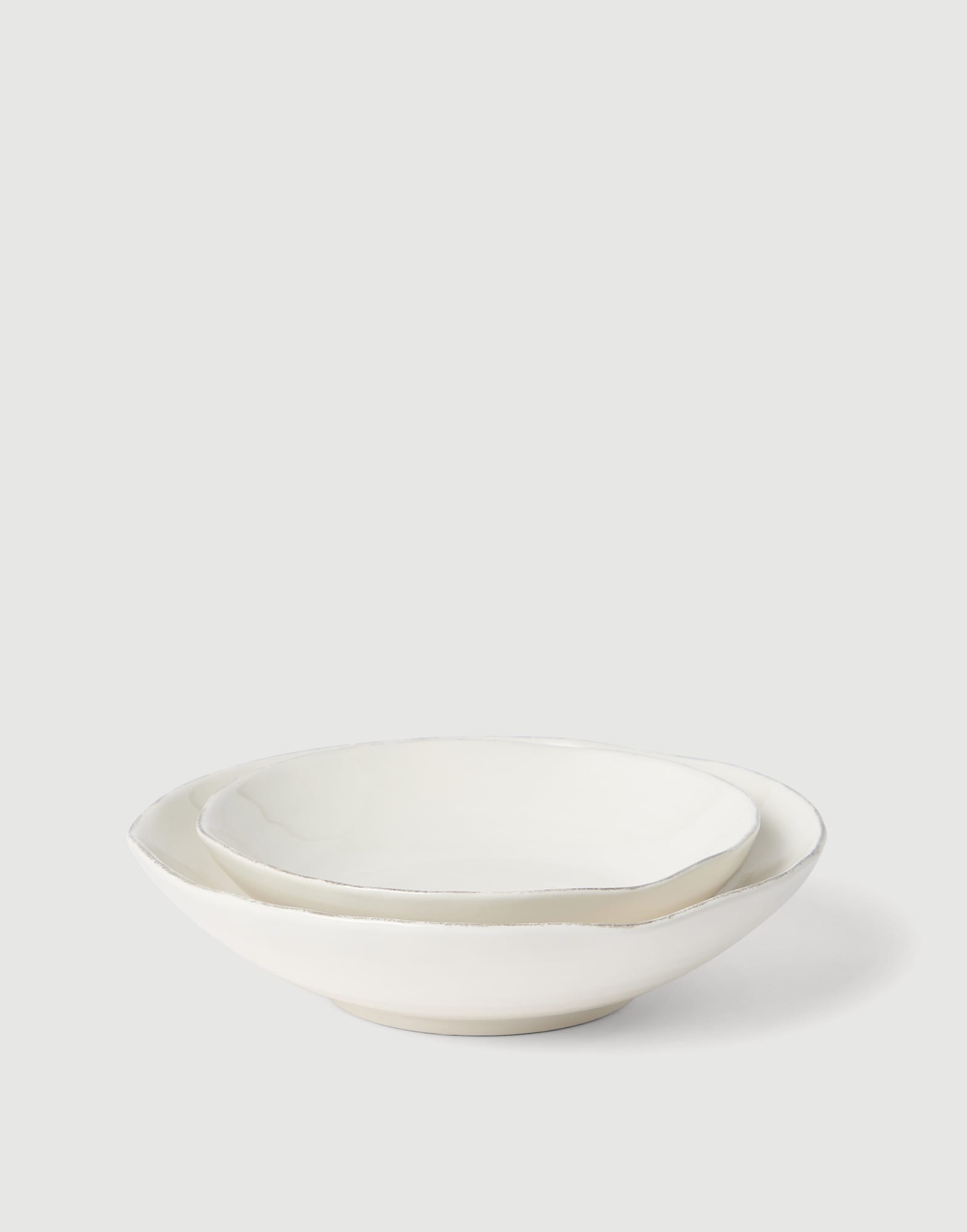 Set of deep plates Milk Lifestyle - Brunello Cucinelli
