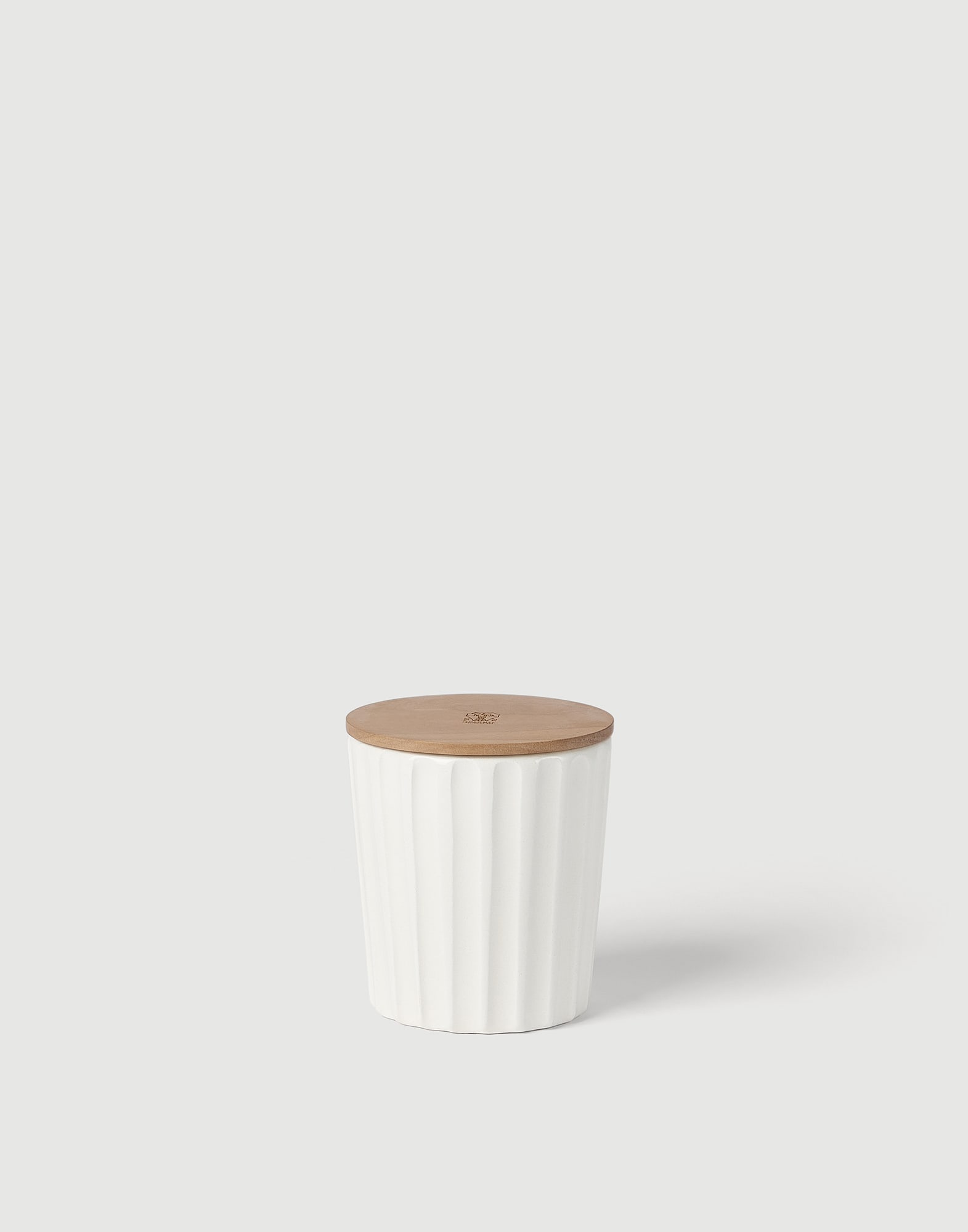Candle with walnut wood lid Milk Lifestyle - Brunello Cucinelli